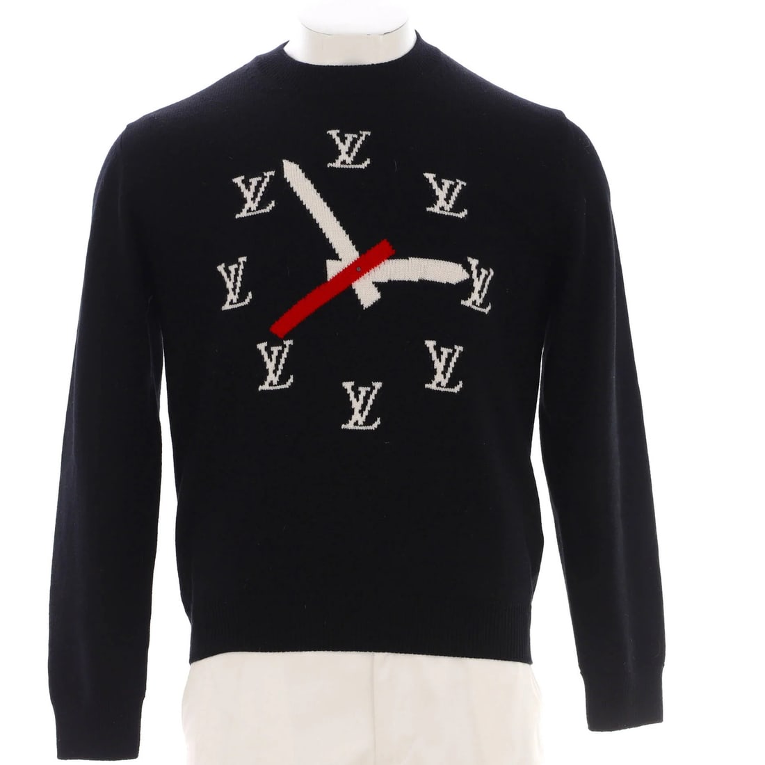 Men's Sweater Clock Crewneck LV Wool from Louis Vuitton (1 of 4)