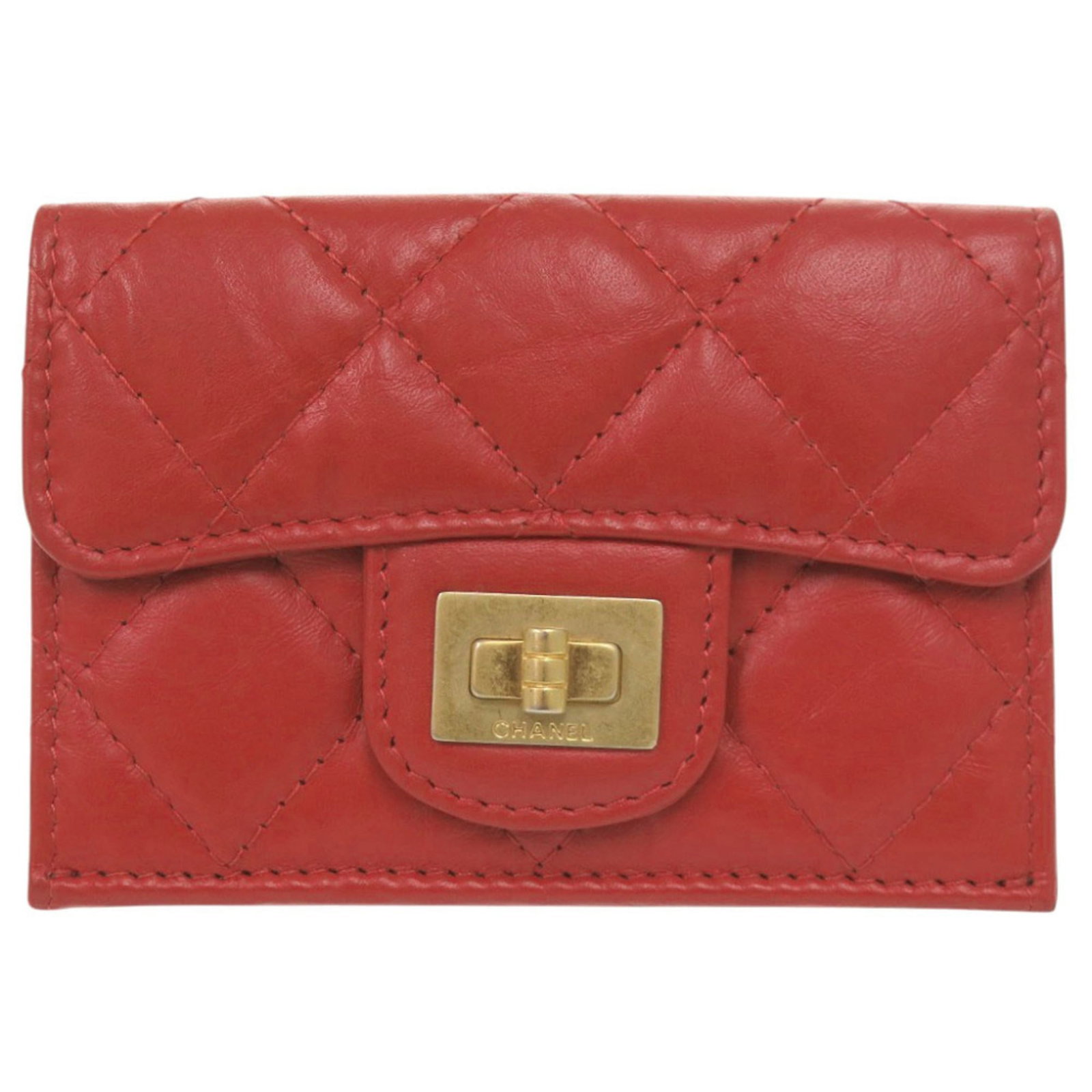 Chanel Wallet (Tri-Fold) Leather: Chanel Wallet (Tri-Fold) Leather The iconic Chanel tri-fold wallet in bold red leather, crafted with attention to detail and timeless design. Made from high-quality Italian leather, this classic