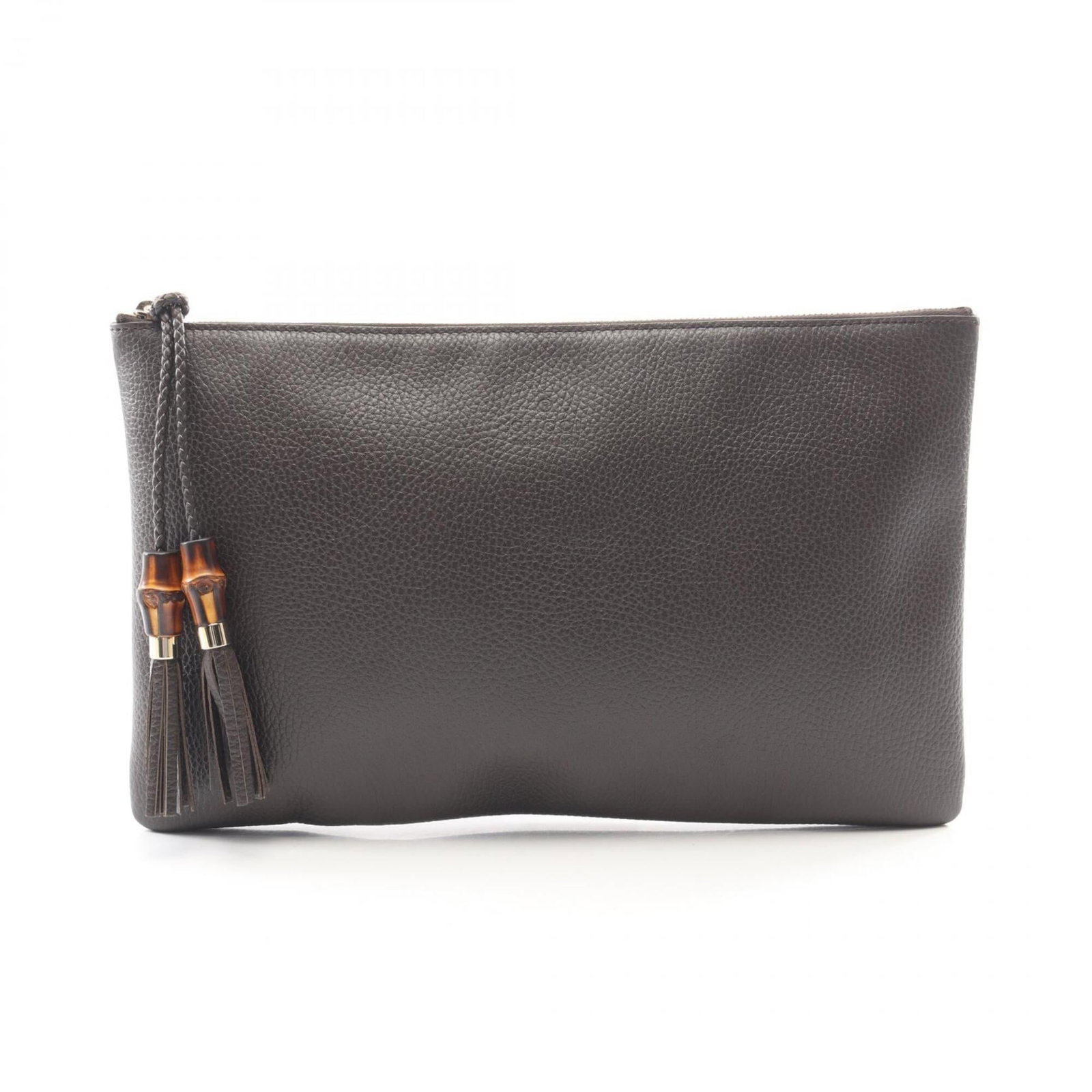 Handbag Clutch Bag Leather: Handbag Clutch Bag Leather Brown Leather Clutch Bag from Gucci, featuring a classic design with a size of 20cm x 33cm x 2cm. This stylish clutch bag is made from high-quality leather and has a sleek, 