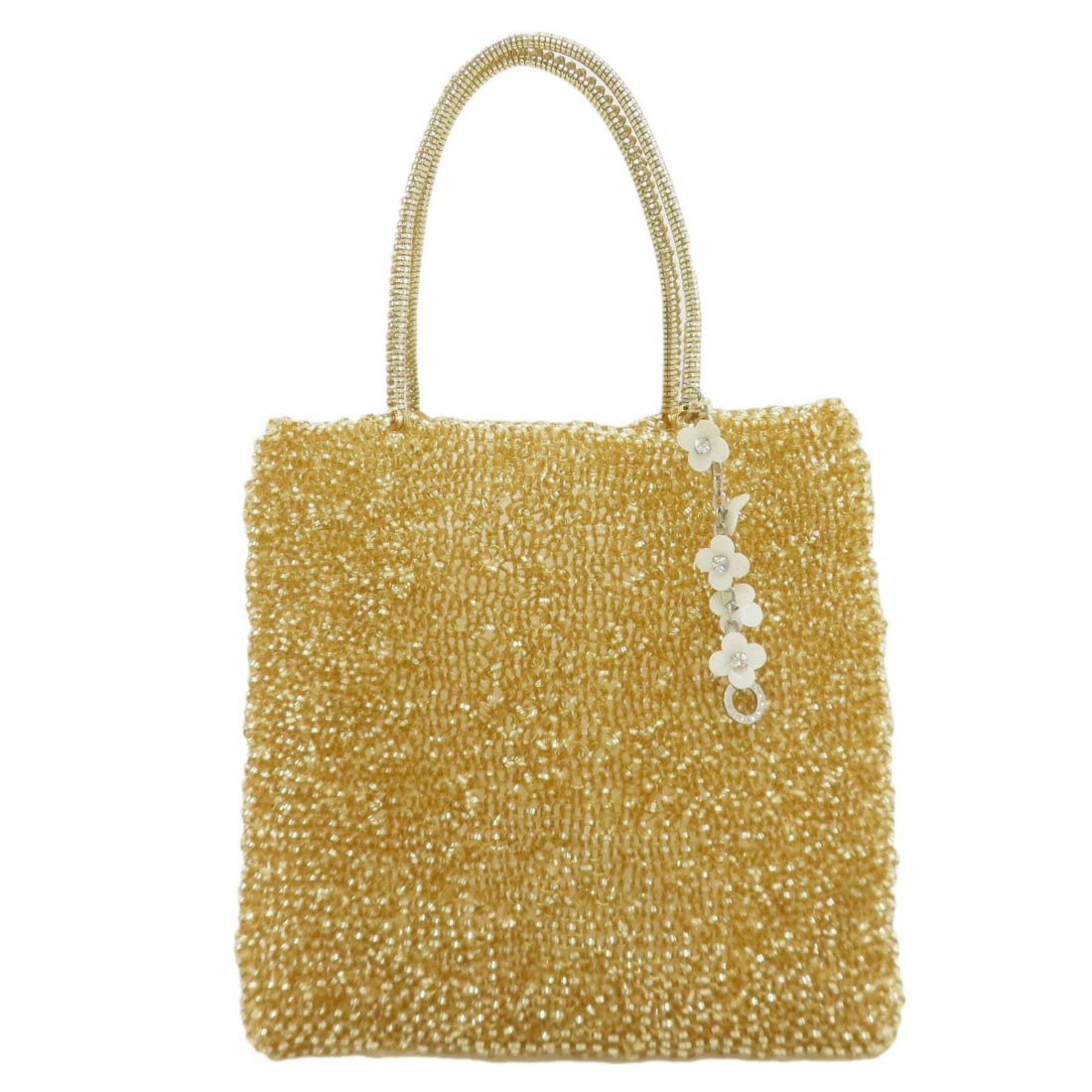 PVC handbag with wire charm and flower bag. (1 of 17)
