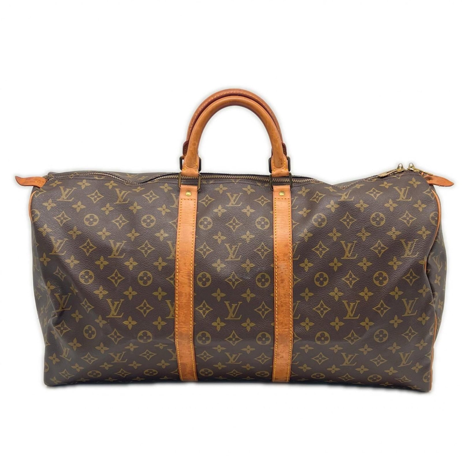 Boston Bag Coated Leather Canvas Louis Vuitton: Boston Bag Coated Leather Canvas Louis Vuitton Boston Bag Coated Leather Canvas Louis Vuitton features a classic design with coated canvas and leather construction, available in brown. The bag measure
