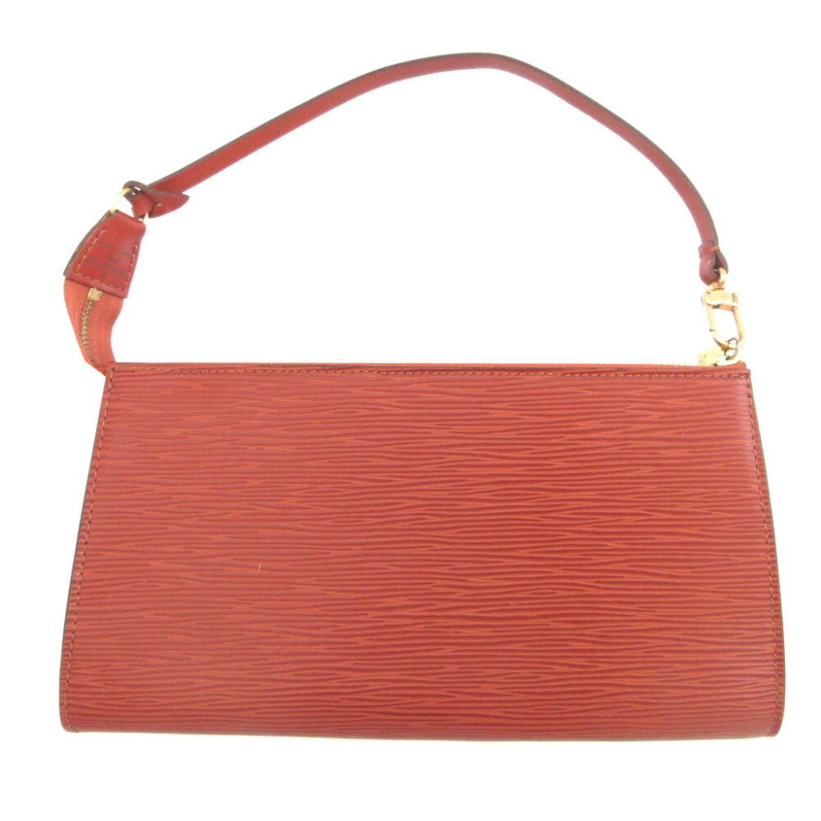 Epi Leather Louis Vuitton Pouch: Epi Leather Louis Vuitton Pouch Epi Leather Louis Vuitton Pouch in Brown. Made from high-quality Epi leather, this pouch features the iconic M52943 model and measures 13cm x 24cm x 3cm. A stylish acce