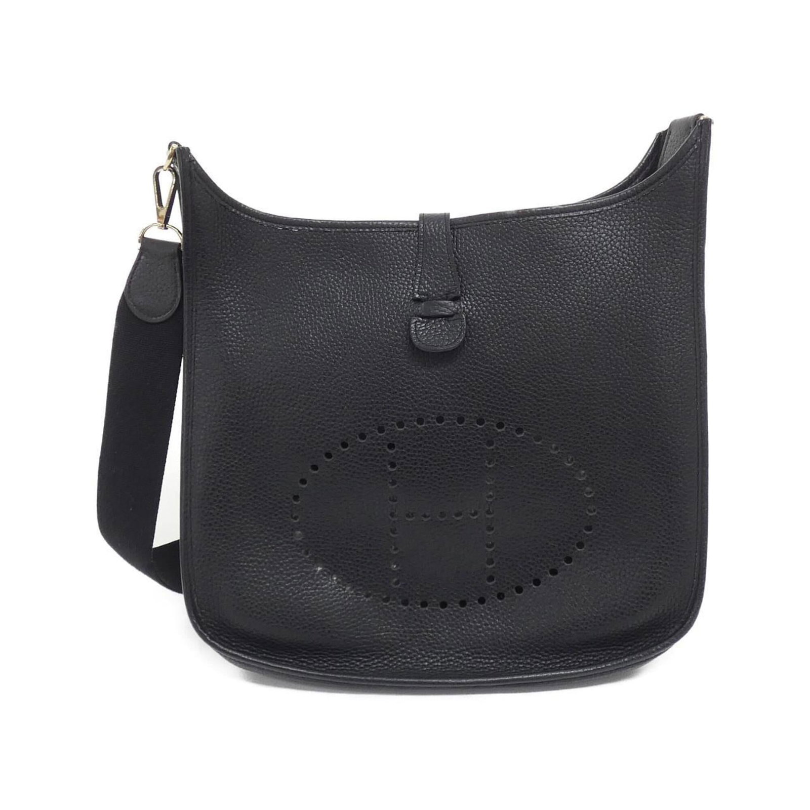 Clemence Taurillon Leather Shoulder Bag Hermes: Clemence Taurillon Leather Shoulder Bag Hermes Taurillon clemence leather adds a touch of sophistication to this sleek shoulder bag, crafted from high-quality materials. Measuring 34cm x 32.5cm x 8cm,