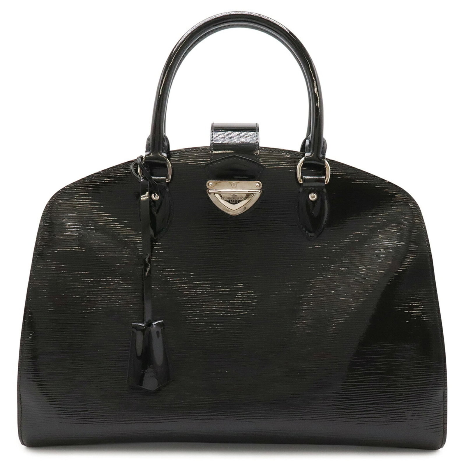 Louis Vuitton Handbag Tote Bag Leather: Louis Vuitton Handbag Tote Bag Leather Black leather Louis Vuitton tote bag with classic design, measuring 28cm x 38cm x 13cm. This iconic handbag features the signature LV monogram pattern and is