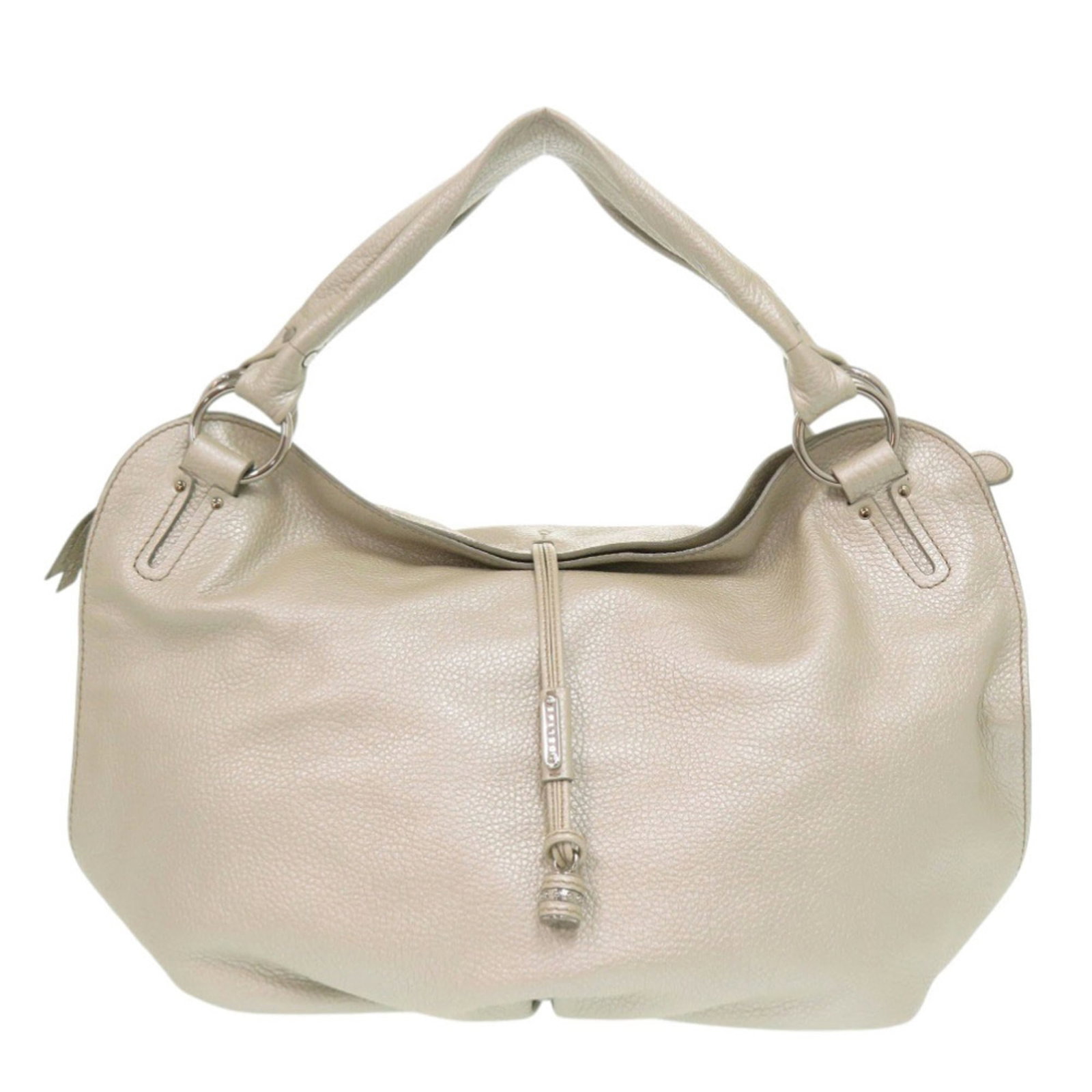 Handbag Celine Leather: Handbag Celine Leather Champagne-colored Celine leather handbag with dimensions of 30cm x 46cm x 16cm. This stylish bag features high-quality leather material and a classic design that exudes