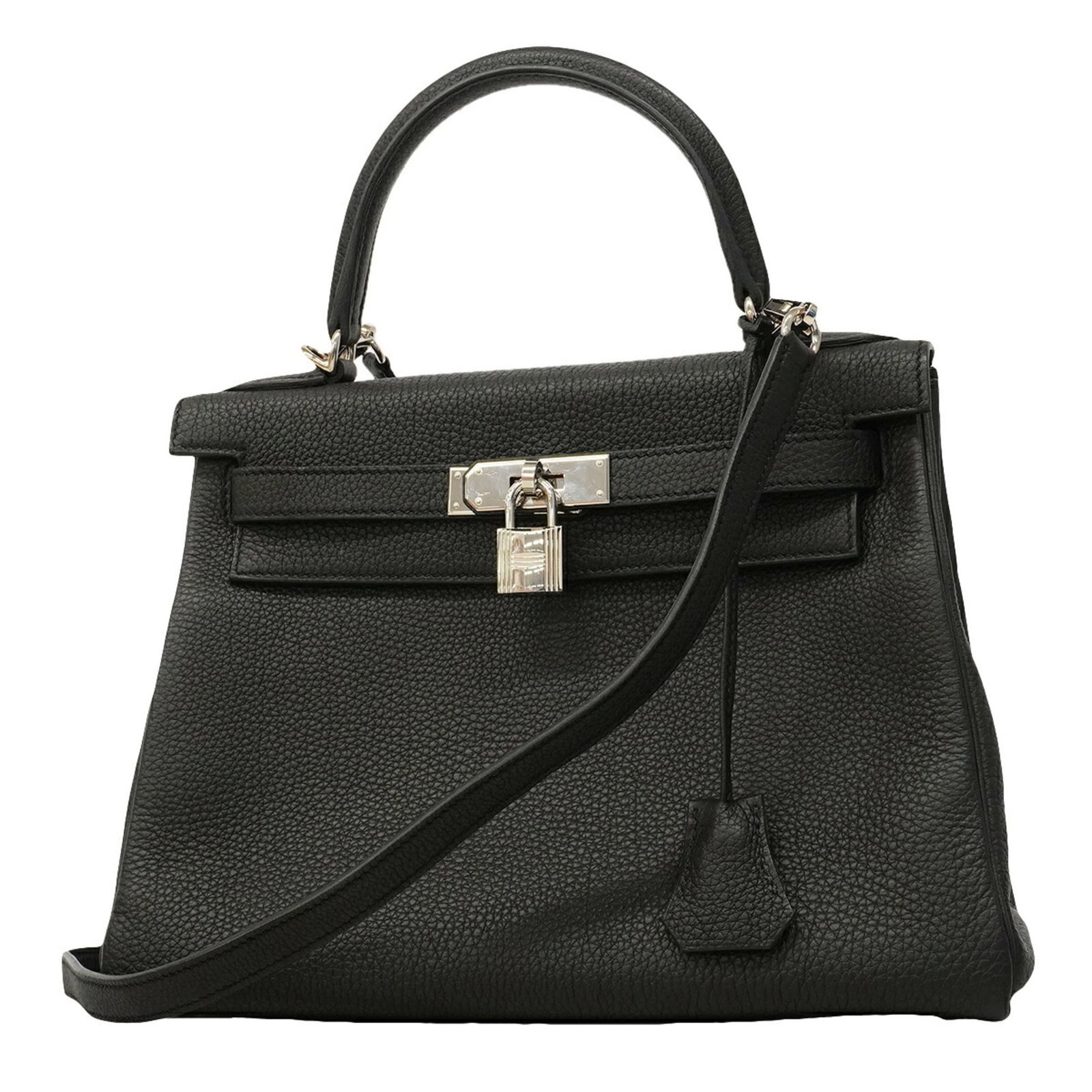 Togo Leather Handbag Hermes: Togo Leather Handbag Hermes Togo leather handbags are renowned for their exceptional durability and rich, velvety texture. This black Togo leather handbag from Hermes features silver hardware, showcas