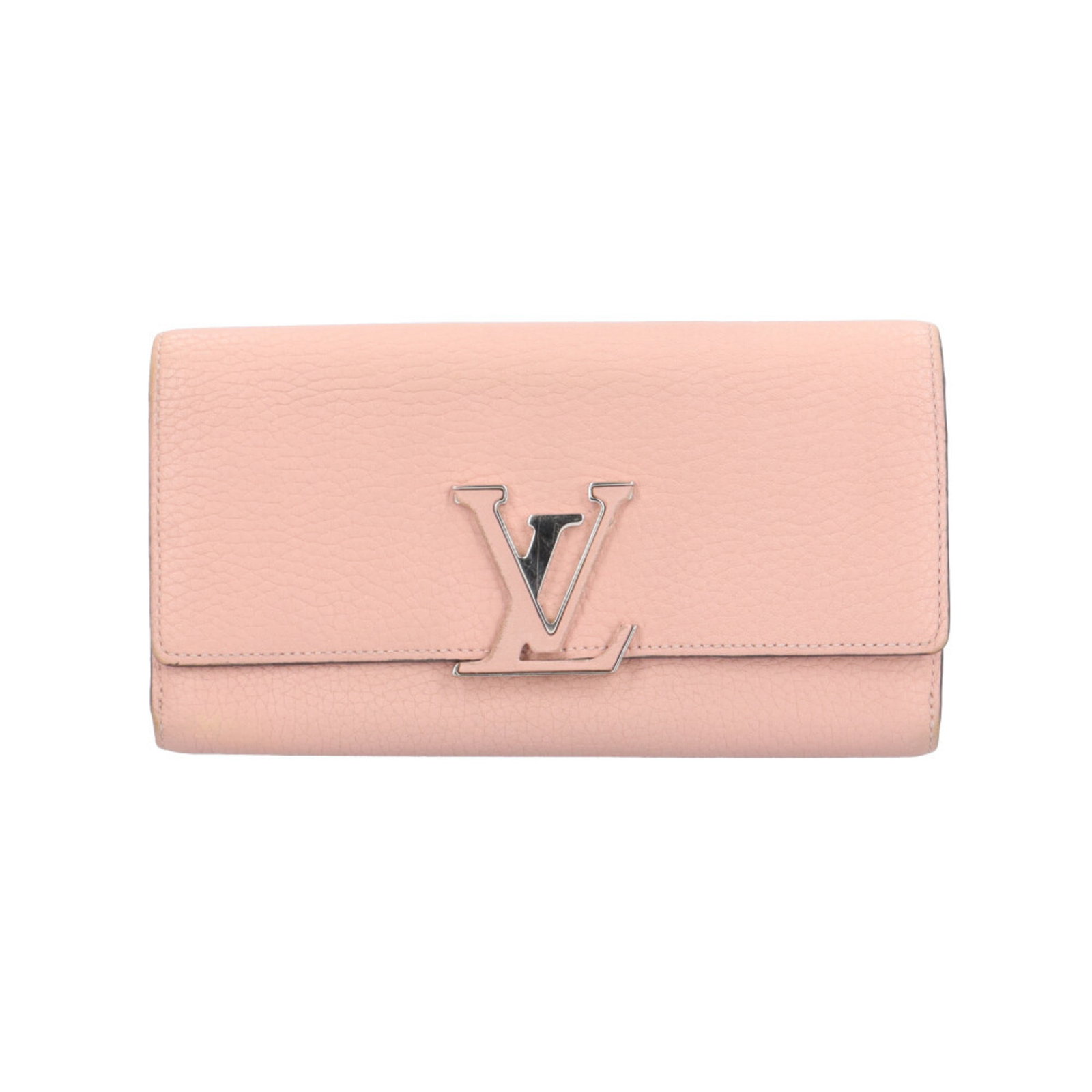 Louis Vuitton Coin Purse Coin Case Leather: Louis Vuitton Coin Purse Coin Case Leather Galle, Magnolia, Or, Pink Louis Vuitton Coin Purse Coin Case Leather features a classic design with a button closure and snap fastener. Handmade in France,