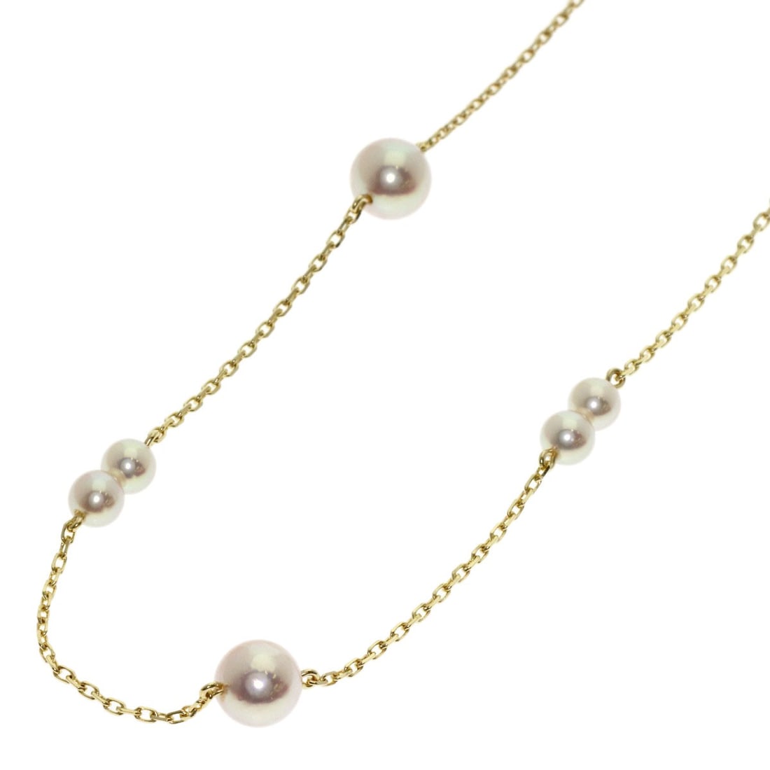 K14 Yellow Gold Pearl Necklace Mikimoto Station: K14 Yellow Gold Pearl Necklace Mikimoto Station K14 Yellow Gold Pearl Necklace from Mikimoto Station boasts a stunning gold metal exterior and features a beautiful pearl as the main stone, set against