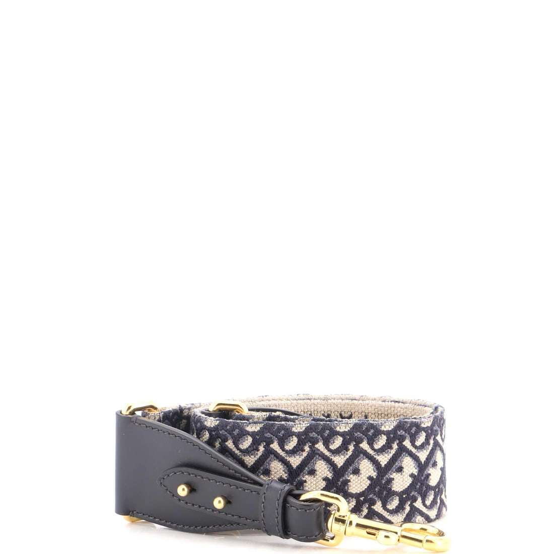 Dior shoulder strap canvas oblique adjustable: Dior shoulder strap canvas oblique adjustable Blue canvas oblique adjustable shoulder strap from Christian Dior, featuring an adjustable design with oblique angle. Made from plain canvas exterior and