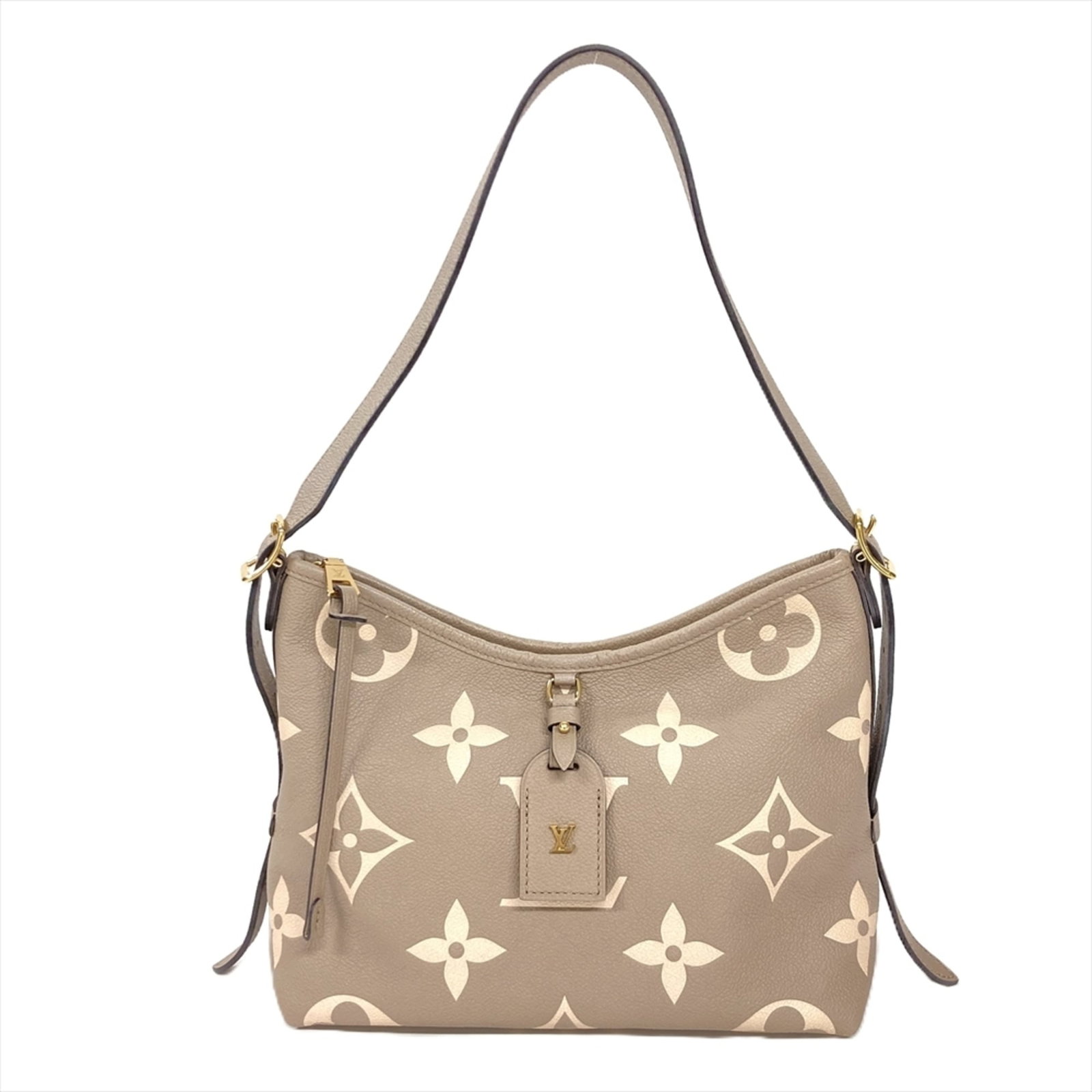 Louis Vuitton Empreinte Monogram Pouch Bag Shoulder: Louis Vuitton Empreinte Monogram Pouch Bag Shoulder This Louis Vuitton Empreinte Monogram Pouch Bag Shoulder boasts the iconic Beige, Bicolor, Cream, and Monogram Empreinte color combination.