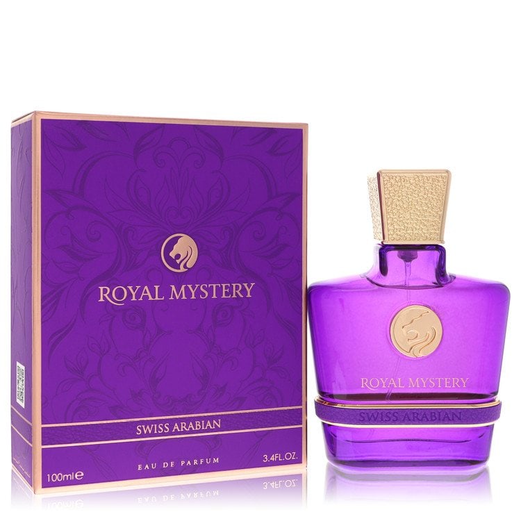 Royal Mystery by Swiss Arabian Eau De Parfum Spray 3.4 oz: Royal Mystery by Swiss Arabian Eau De Parfum Spray 3.4 oz Royal Mystery by Swiss Arabian Eau De Parfum Spray offers a fresh, spicy, and seductive scent experience. The fragrance opens with melon and p