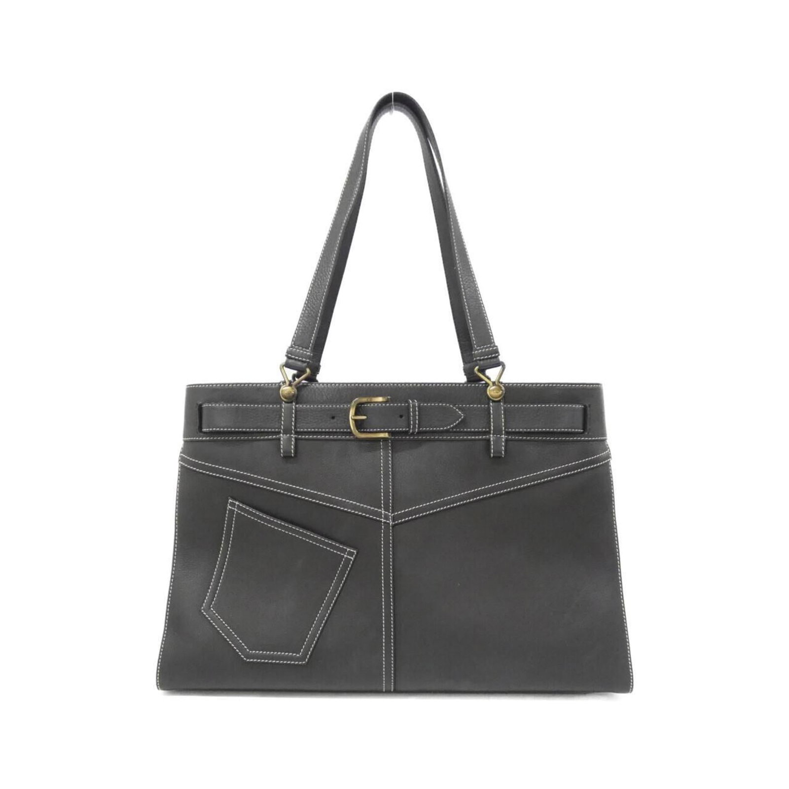 Handbag Christian Dior Leather: Handbag Christian Dior Leather Black Christian Dior leather handbag with a classic design, measuring 27cm x 42cm x 12cm. Comes with a dust bag for added protection and storage. A stylish accessory