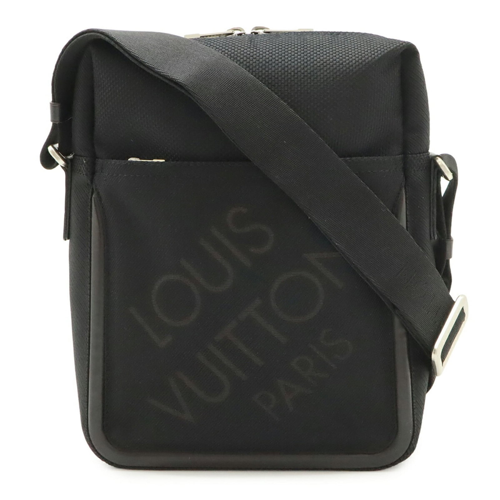 Louis Vuitton Shoulder Bag Damier Geant Damier Canvas Leather: Louis Vuitton Shoulder Bag Damier Geant Damier Canvas Leather The Louis Vuitton Shoulder Bag Damier Geant features iconic Damier Canvas and leather construction, with the distinctive Noir color.