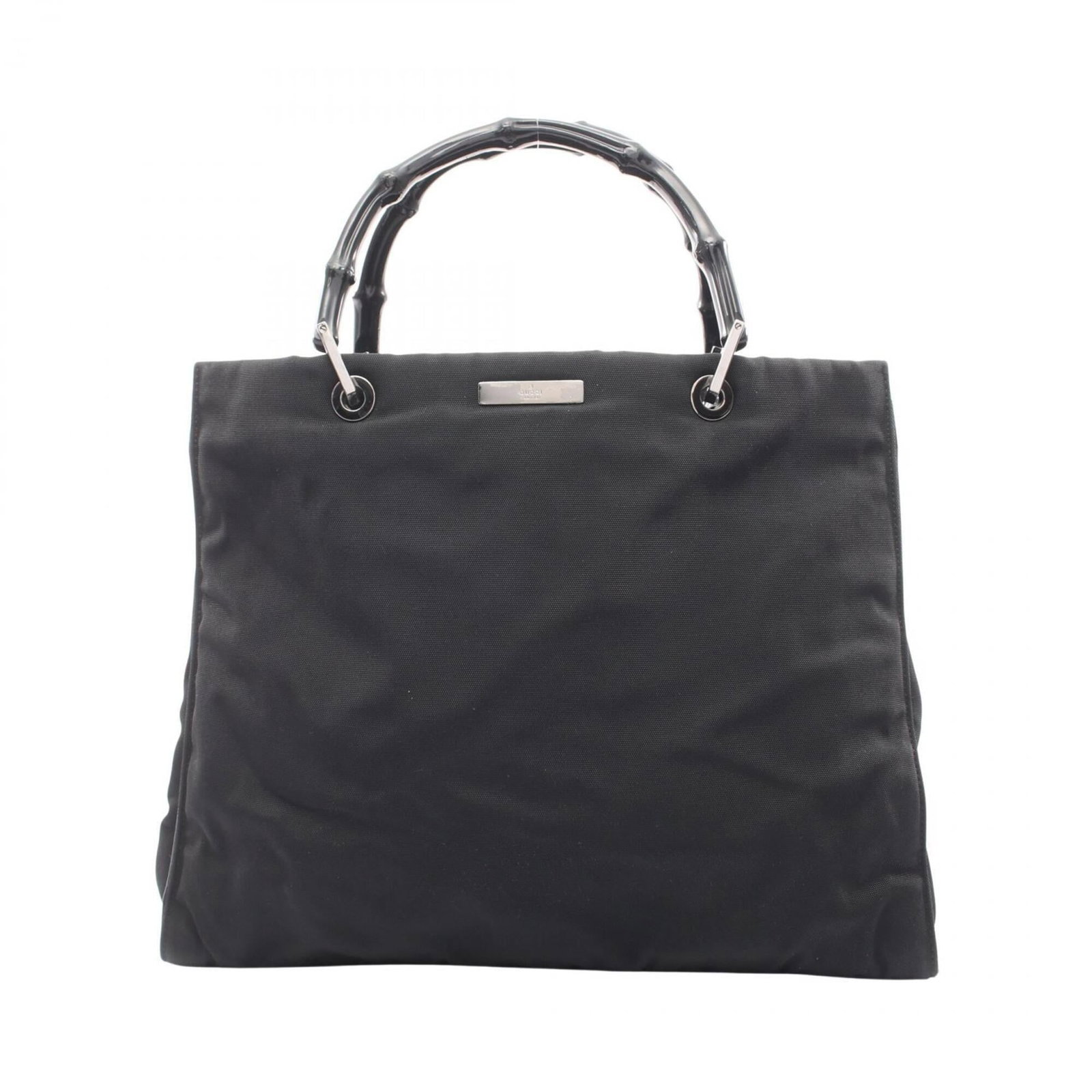Nylon Tote Handbag Gucci: Nylon Tote Handbag Gucci Nylon tote bag from Gucci, available in black. This nylon handbag measures 27cm x 35cm x 11.5cm and features a classic design with clean lines and a structured shape. Made fro