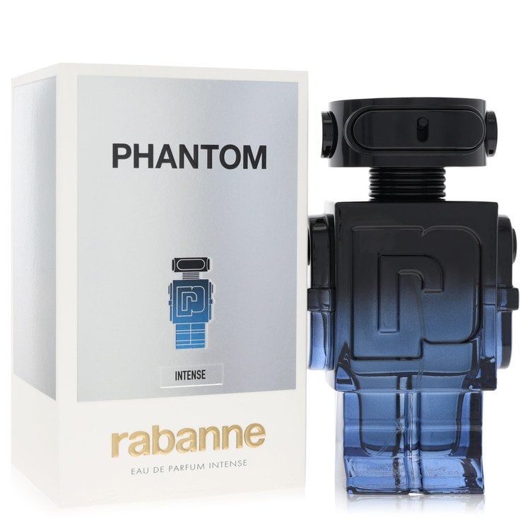 Paco Rabanne Phantom Intense by Paco Rabanne Eau De Parfum Spray 3.4 oz: Paco Rabanne Phantom Intense by Paco Rabanne Eau De Parfum Spray 3.4 oz Paco Rabanne Phantom Intense by Paco Rabanne Eau De Parfum Spray 3.4 oz - A sophisticated men's fragrance with a rich, intense