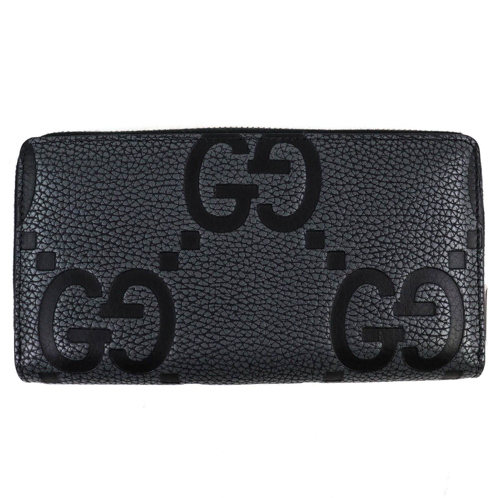 Gucci 739484 Maxi Gg Zip Around Wallet Leather Long Gray/ Black With Box And Dust Bag Made In Italy: Gucci 739484 Maxi Gg Zip Around Wallet Leather Long Gray/ Black With Box And Dust Bag Made In Italy Gucci's Maxi Gg Zip Around Wallet is a stylish and functional accessory made from high-quality