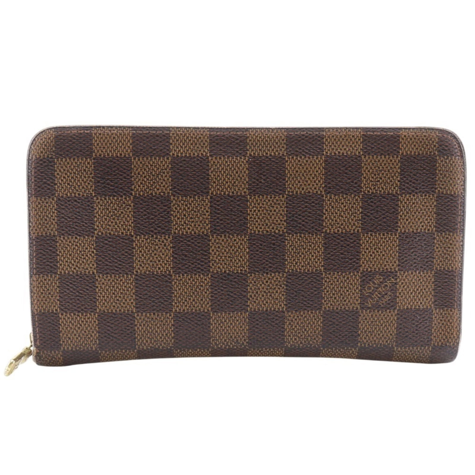 Damier Canvas wallet Bi Fold Louis Vuitton: Damier Canvas wallet Bi Fold Louis Vuitton Damier Canvas wallet Bi Fold Louis Vuitton features the iconic Damier pattern in brown, with a zipper closure and sturdy design. Made from high-quality