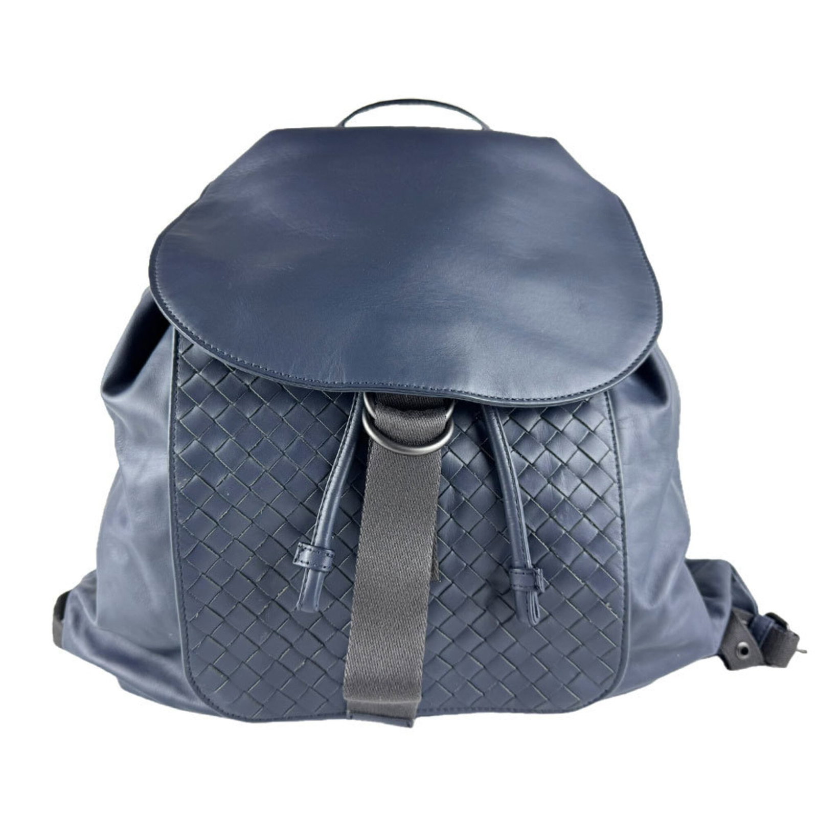 Bottega Veneta Backpack Leather: Bottega Veneta Backpack Leather Bottega Veneta's iconic backpack features sleek navy leather construction with clean lines and classic design. Made from high-quality leather, this timeless piece exude