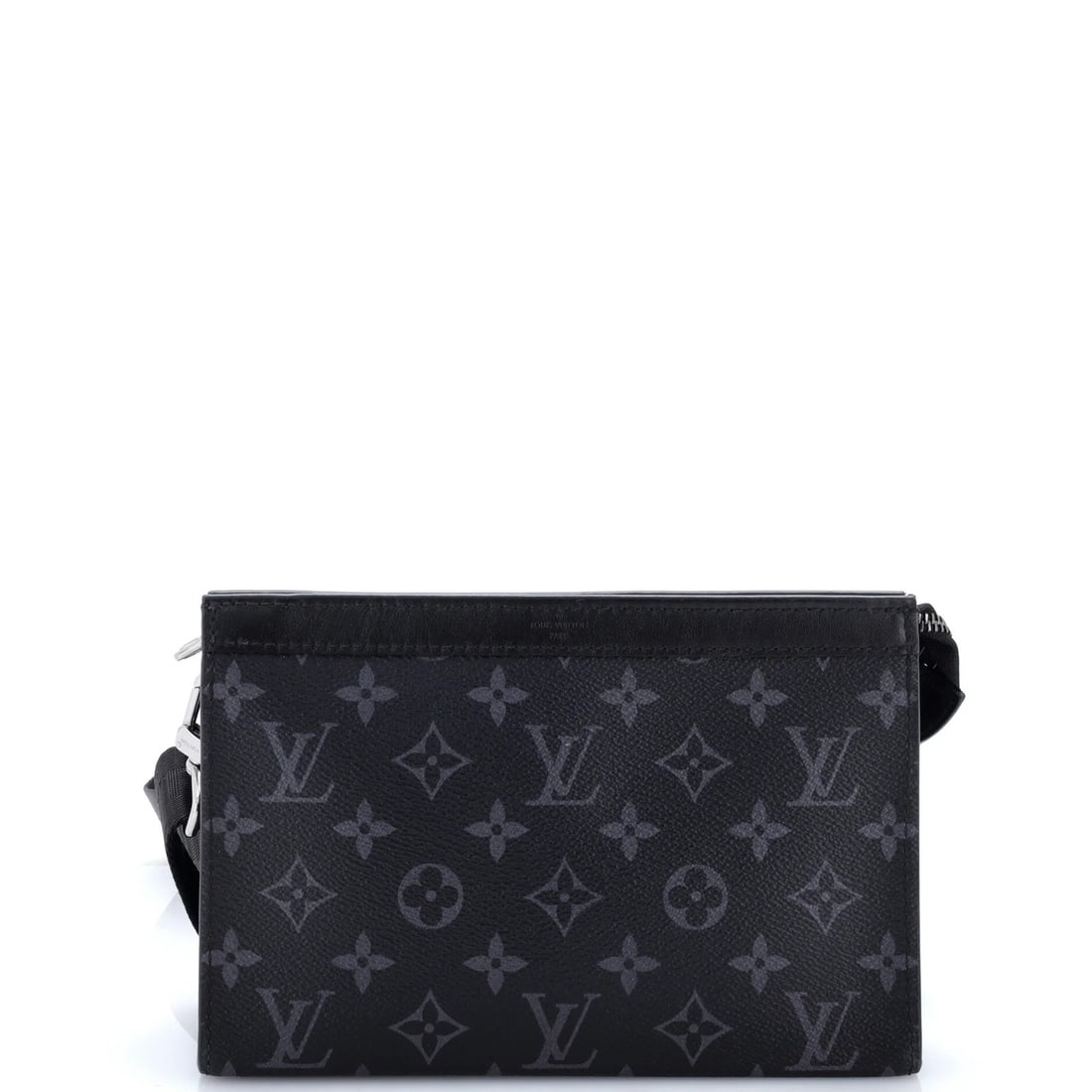 Canvas wallet monogram Eclipse Wearable Gaston Louis Vuitton: Canvas wallet monogram Eclipse Wearable Gaston Louis Vuitton Canvas wallet monogram Eclipse Wearable Gaston Louis Vuitton. This black canvas cross body bag features a minor crease, minor cracking, and