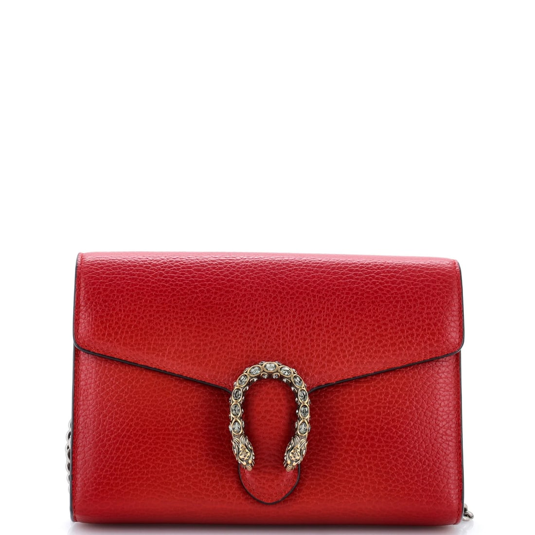 Chain Wallet Leather with Small Embellished Gucci Dionysus: Chain Wallet Leather with Small Embellished Gucci Dionysus Small, elegant Gucci Dionysus Chain Wallet Leather with an embellished detail in crystal leather adds a touch of sophistication to your daily
