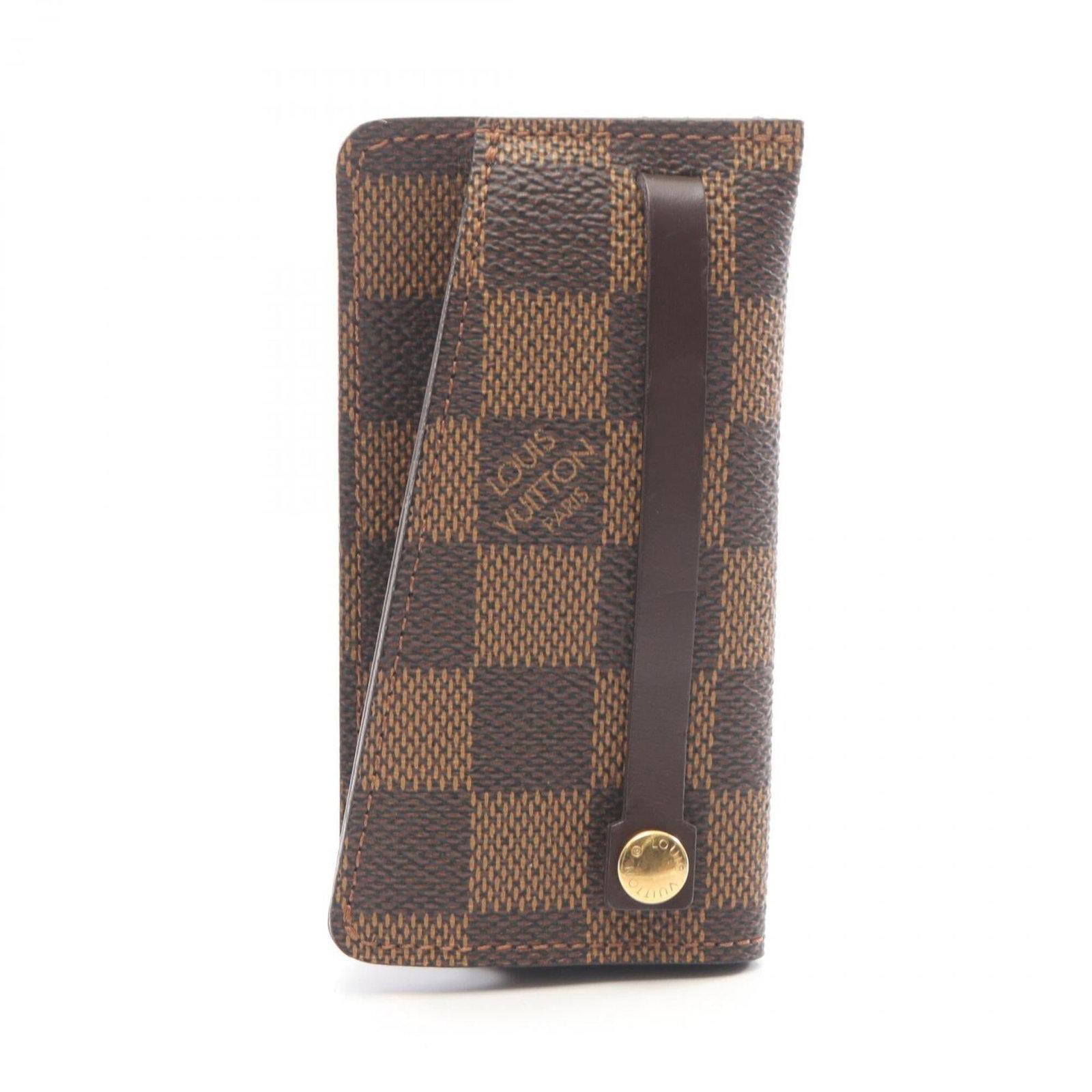 Keycase by Louis Vuitton Damier Canvas Pvc: Keycase by Louis Vuitton Damier Canvas Pvc Damier Canvas and PVC blend in this sleek Louis Vuitton keycase, measuring 11.5cm x 6cm x 2cm. The classic design features the iconic Damier pattern, while t