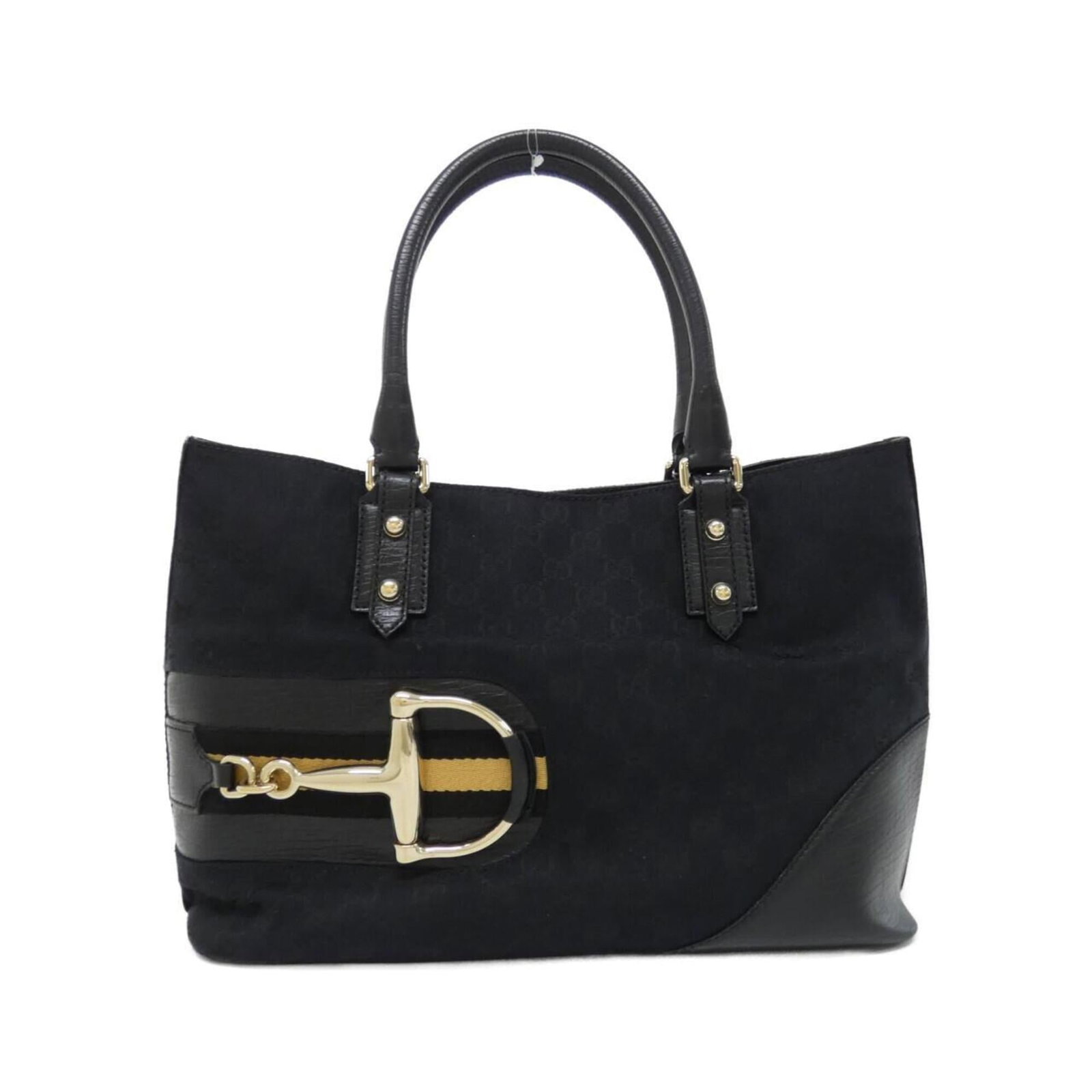 Gucci Handbag Gg Canvas Leather: Gucci Handbag Gg Canvas Leather GG canvas and leather come together in this Gucci handbag, available in beige and black. The gold hardware adds a touch of sophistication to the classic design. Measuri