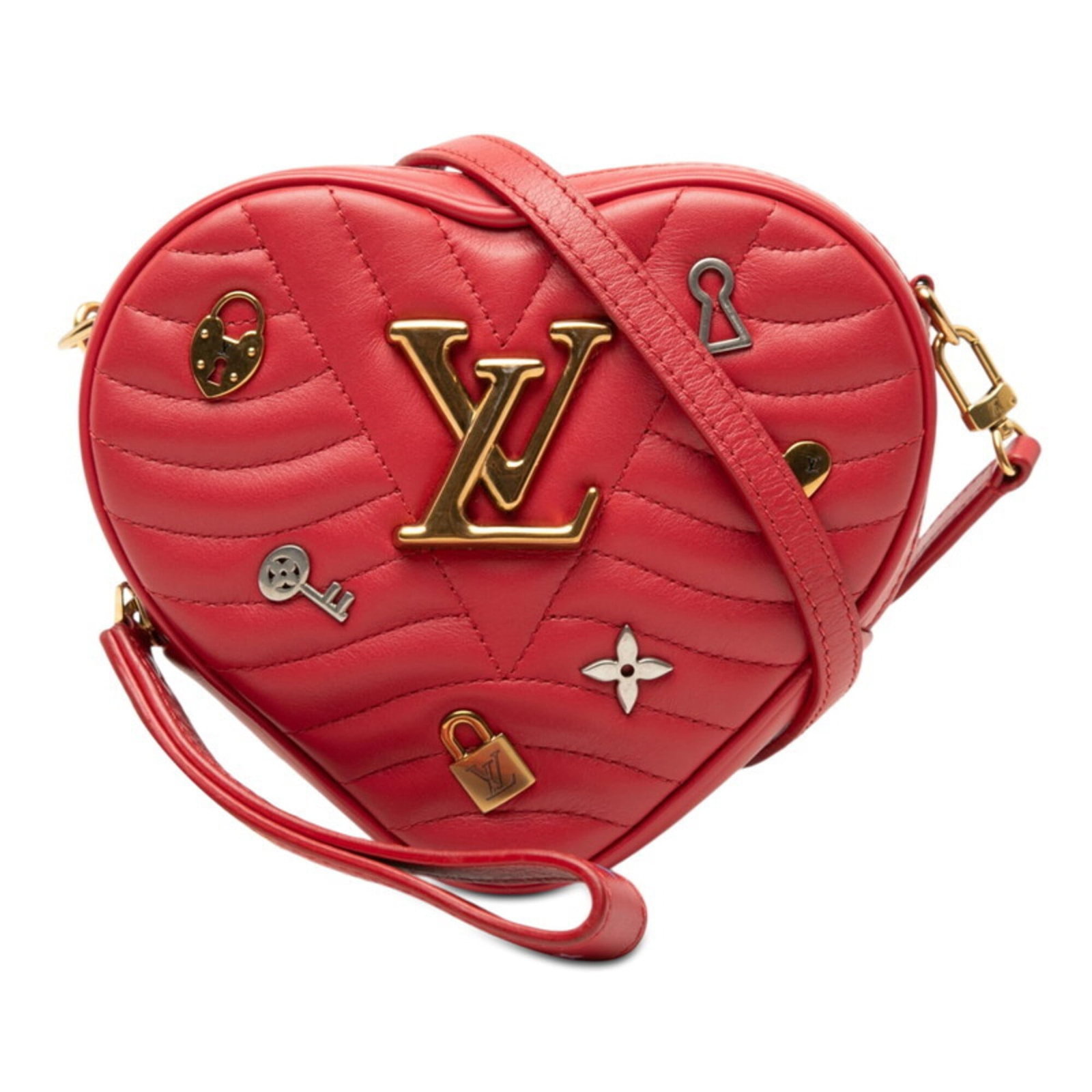 Shoulder Bag Leather Louis Vuitton: Shoulder Bag Leather Louis Vuitton Red Leather Louis Vuitton Shoulder Bag, 16cm x 18cm x 6cm. This classic shoulder bag features high-quality leather construction and a timeless red color. With its