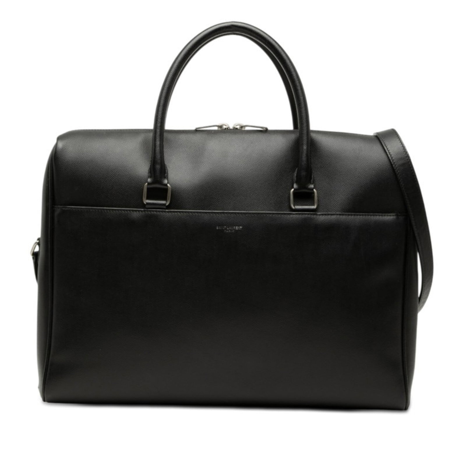 Saint Laurent Handbag Shoulder Bag Leather: Saint Laurent Handbag Shoulder Bag Leather The Saint Laurent MPN 556999 shoulder bag features black leather construction with precise measurements, standing at 27.5cm x 36.5cm x 7cm. This sleek
