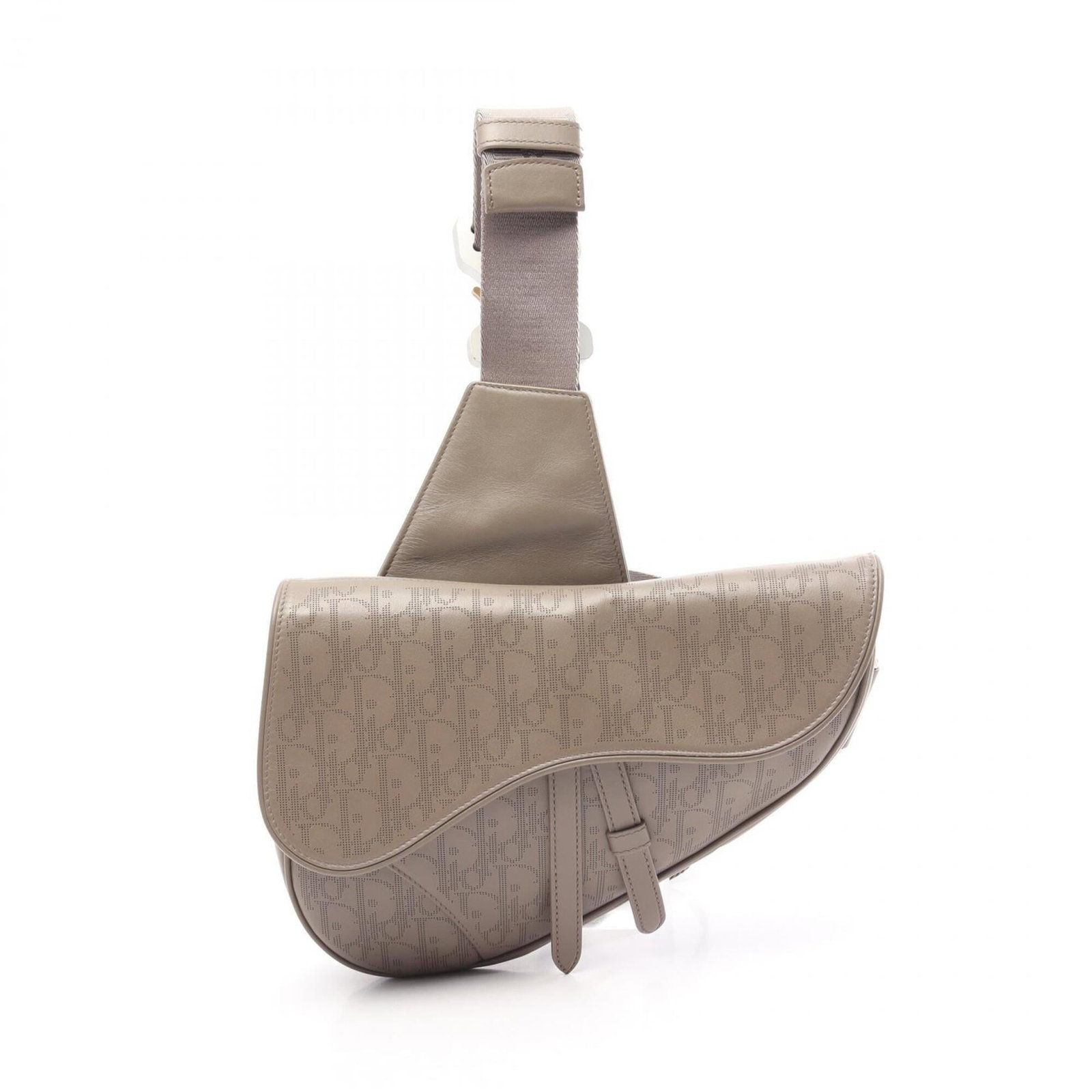 Christian Dior Fanny Pack Handbag Saddle Bag Leather: Christian Dior Fanny Pack Handbag Saddle Bag Leather Christian Dior's Saddle Bag Handbag in Beige features a sleek, leather design with a classic fanny pack style. Measuring 17cm x 27cm x 4cm, this st