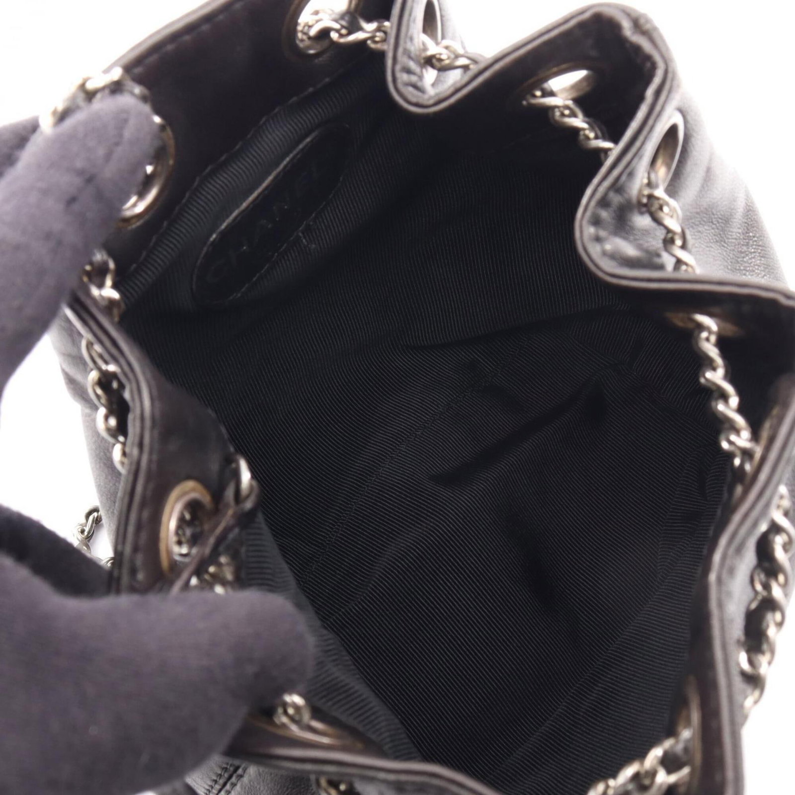 Chanel leather backpack - 3