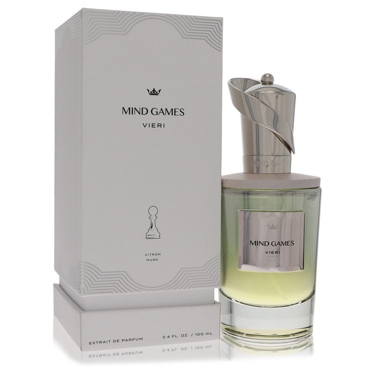 Mind Games Vieri by Mind Games Extrait De Parfum Spray (Unisex) 3.4 oz: Mind Games Vieri by Mind Games Extrait De Parfum Spray (Unisex) 3.4 oz The Mind Games Vieri by Mind Games Extrait De Parfum Spray is a unisex fragrance available in a 3.4 oz size, offering a unique