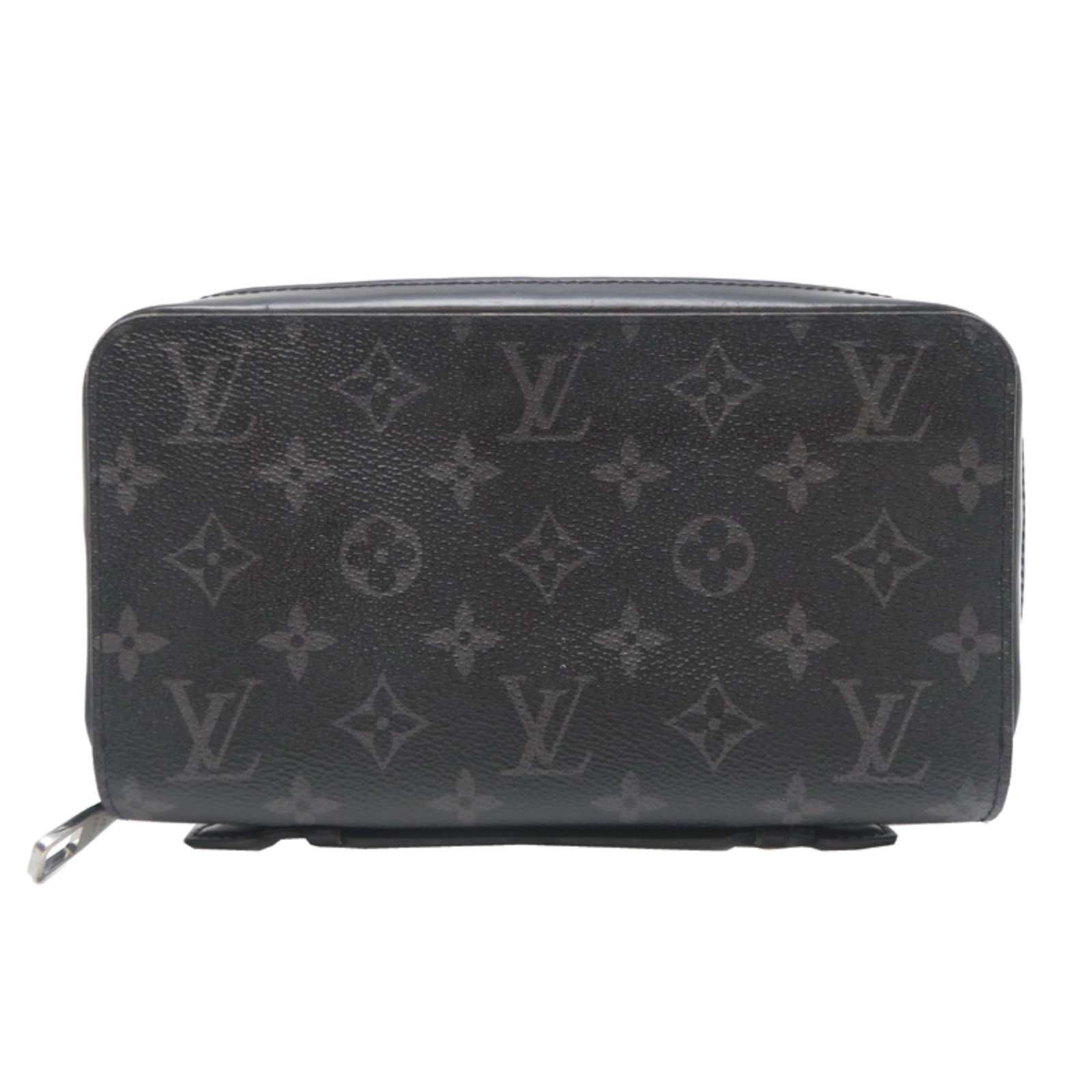 Monogram Eclipse Louis Vuitton Clutch Bag: Monogram Eclipse Louis Vuitton Clutch Bag Monogram Eclipse Louis Vuitton Clutch Bag in Black. This sleek and sophisticated clutch features the iconic Monogram Eclipse pattern, crafted from