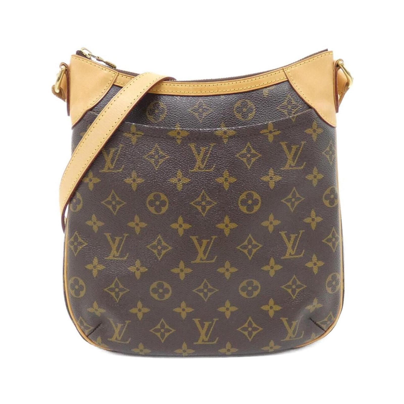 Shoulder Bag Monogram By Louis Vuitton: Shoulder Bag Monogram By Louis Vuitton The Louis Vuitton Monogram Shoulder Bag features the iconic monogram pattern in marron, paired with gold hardware for a touch of luxury. With its spacious interi
