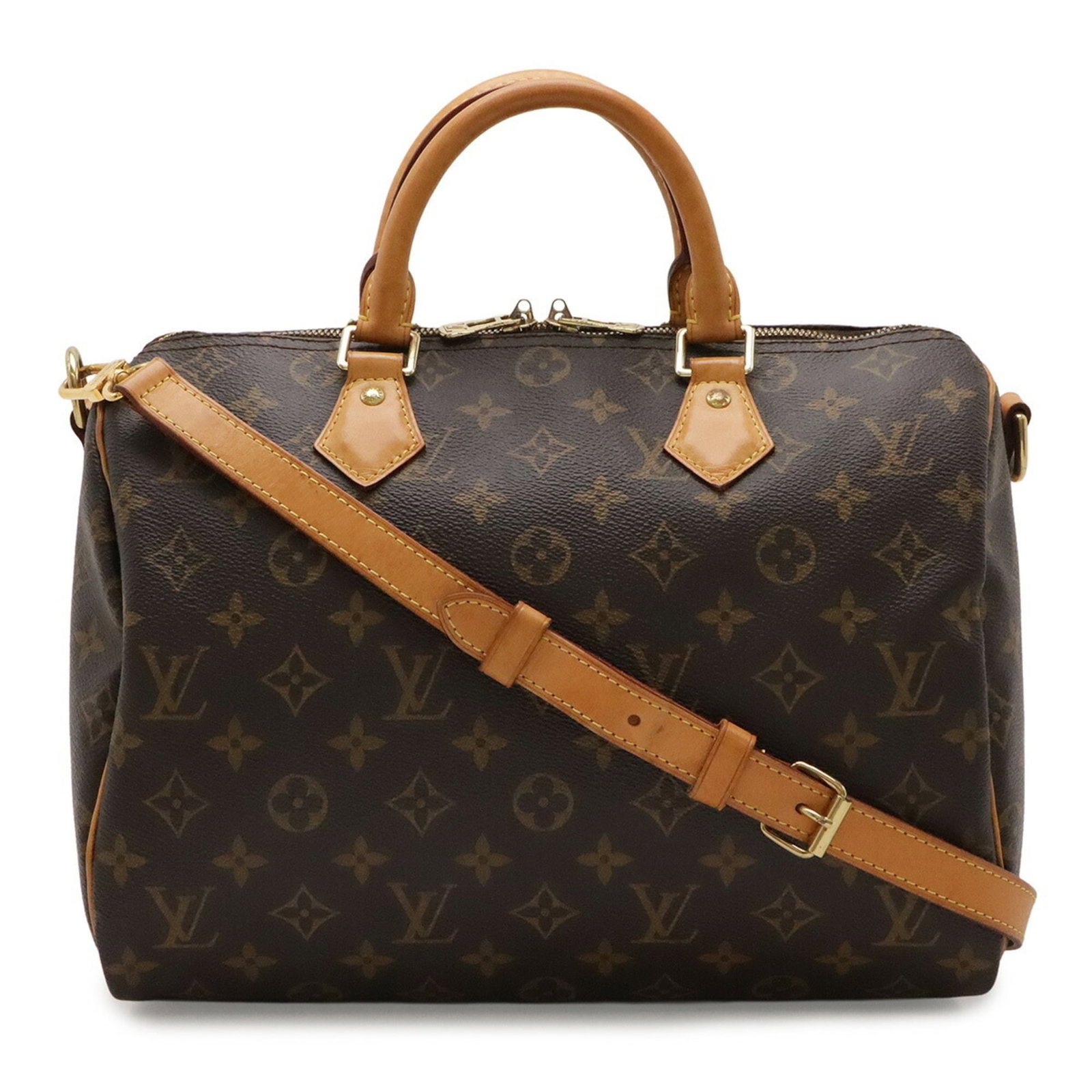 Shoulder bag Monogram Louis Vuitton: Shoulder bag Monogram Louis Vuitton Monogram Louis Vuitton shoulder bag in rich brown, adorned with the iconic LV monogram pattern. This stylish and sophisticated handbag measures 22cm x 30.5cm x