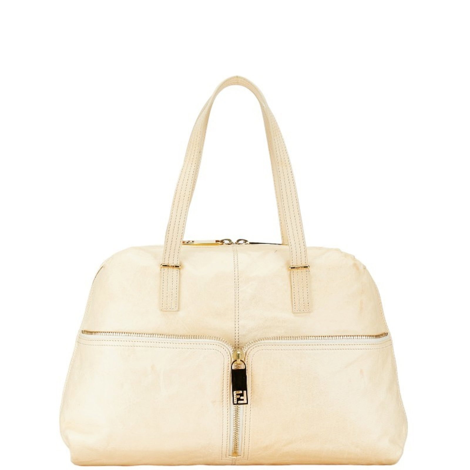 Shoulder bag tote Fendi Zucca leather: Shoulder bag tote Fendi Zucca leather Beige Fendi Zucca Unzipped Tote Bag in high-quality Zucca leather, featuring an open pocket and zipper closure. This shoulder bag measures 25cm x 40cm x 14cm and