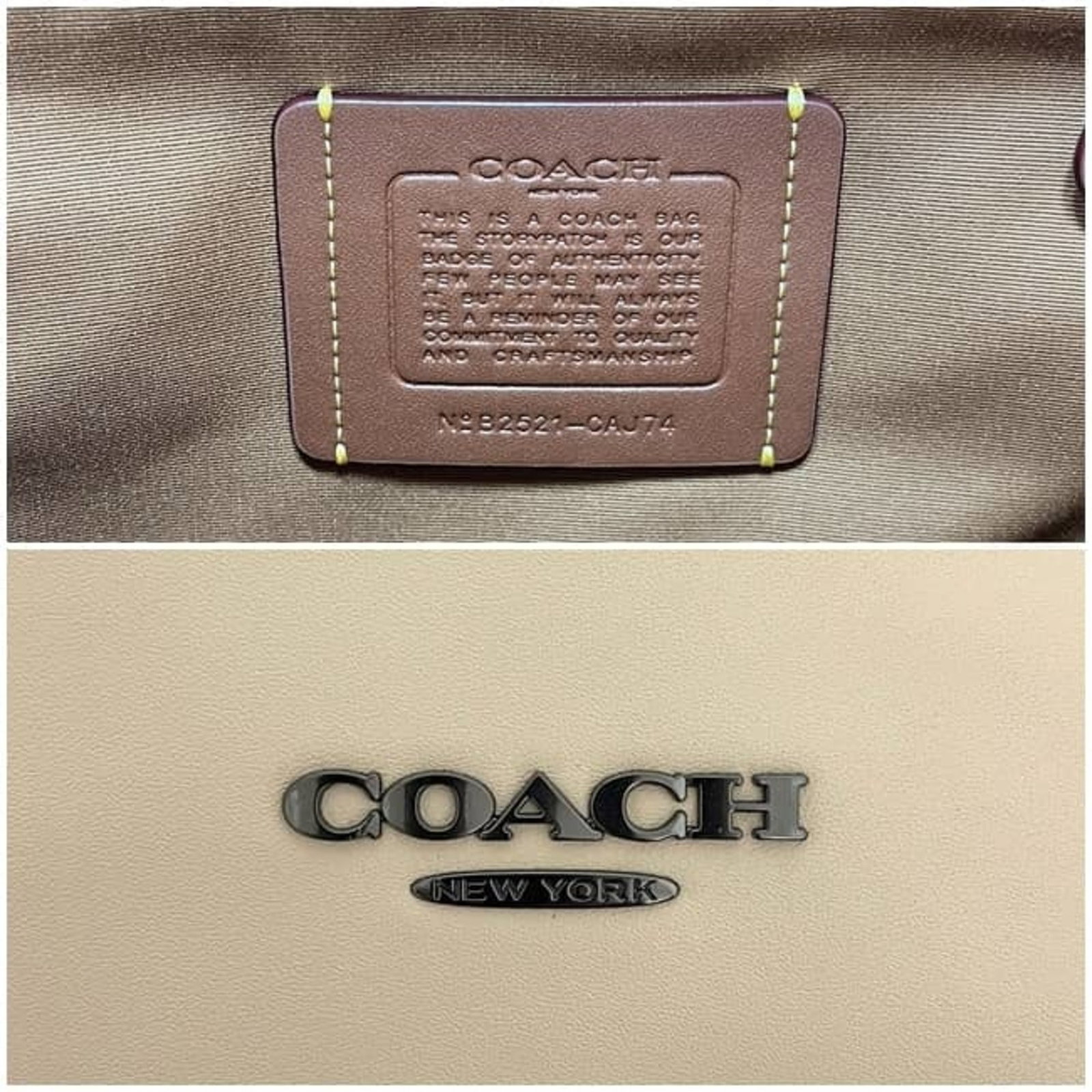 Backpack Leather Coach - 5