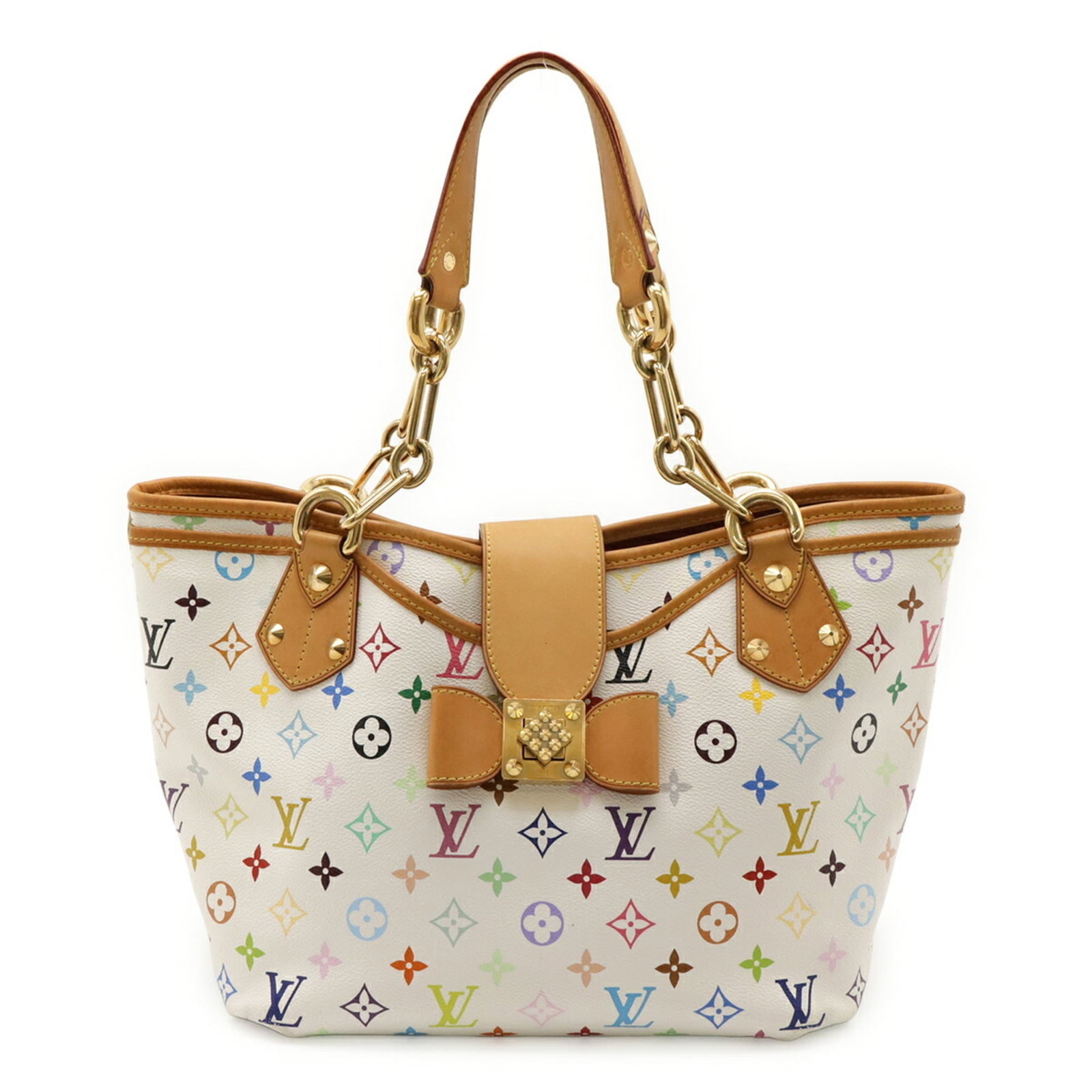 Shoulder bag multicolore monogram tote Louis Vuitton: Shoulder bag multicolore monogram tote Louis Vuitton The Louis Vuitton Monogram Multicolore shoulder bag features a vibrant, multicolored monogram pattern on its iconic canvas fabric. With its
