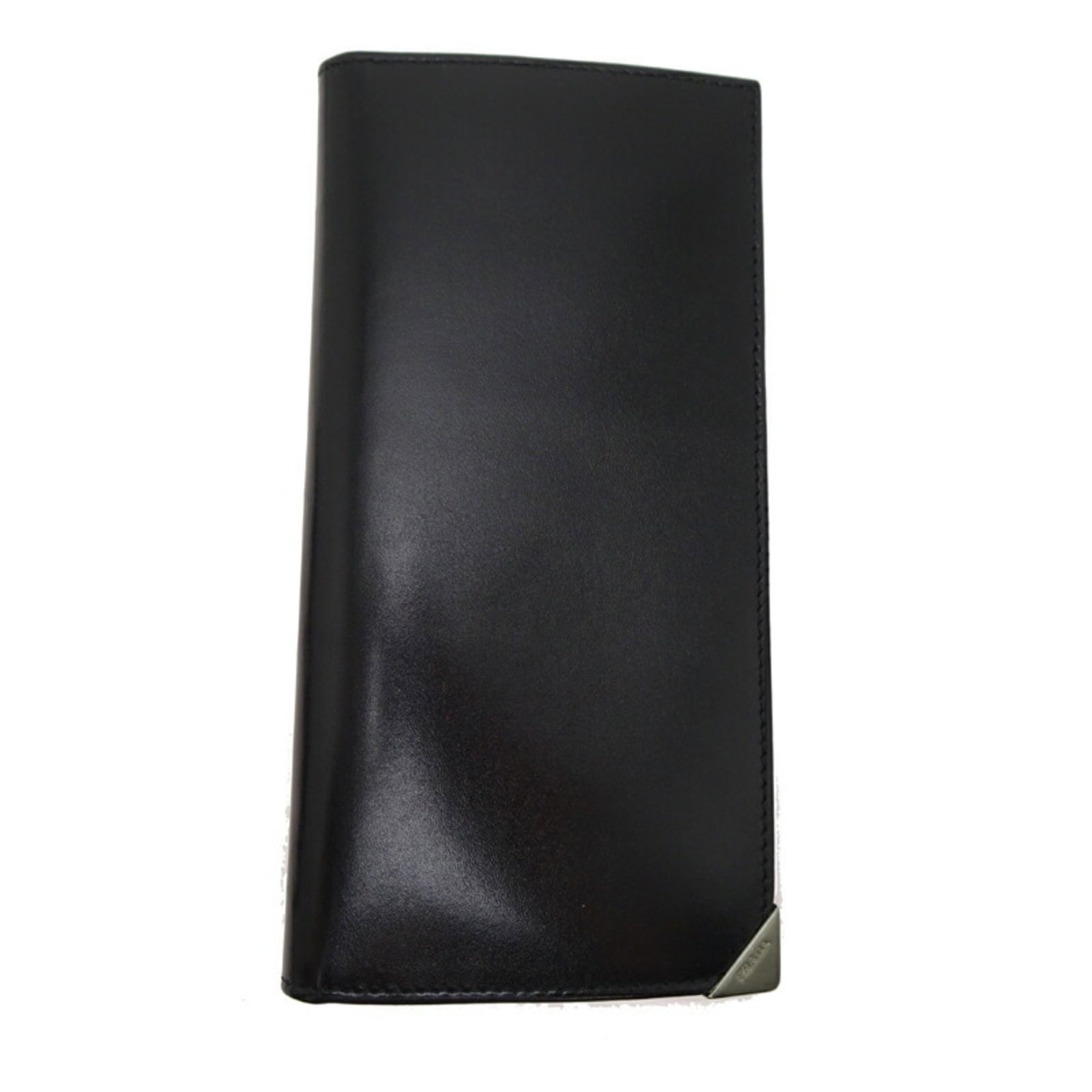 Bill Wallet Bi Fold Prada: Bill Wallet Bi Fold Prada Bi-fold Prada wallet with sleek black design, featuring bill slot, card slots, and a secure flap closure. Made from high-quality materials, the wallet measures 8cm x 16cm x 2