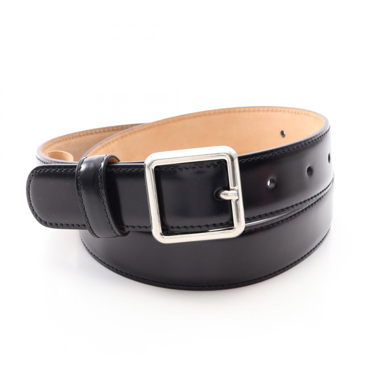 Standard Belt by Balenciaga: Standard Belt by Balenciaga Standard Belt by Balenciaga, crafted from high-quality black leather, offers a sleek and sophisticated accessory for women. Available in two lengths to suit your style, thi