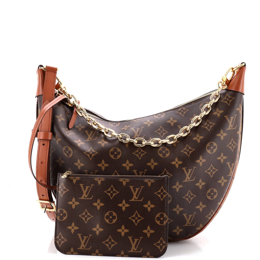 Monogram Canvas Reverse Louis Vuitton Hobo Loop - 2