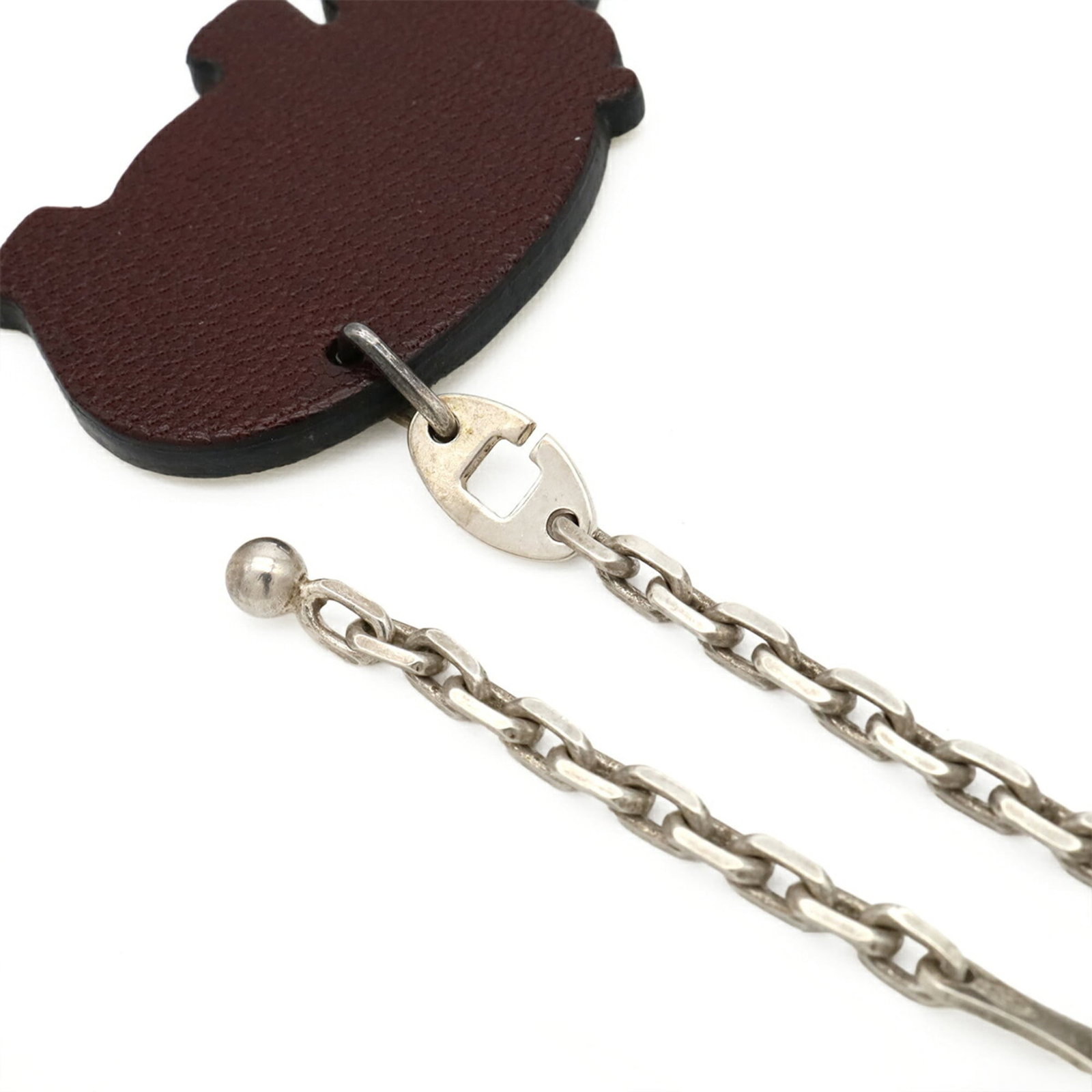 Chevre Leather Keyring Hermes - 6
