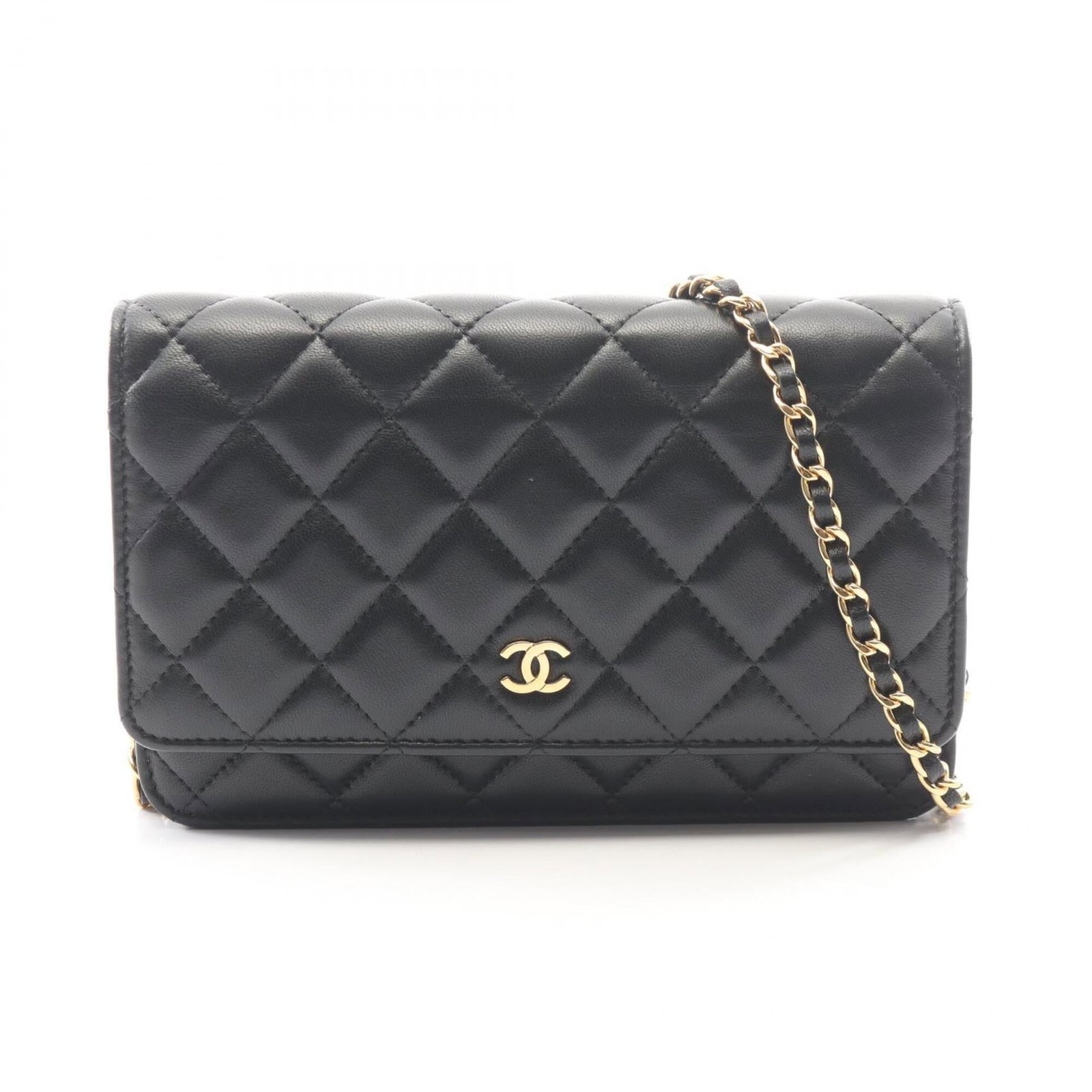 Chanel Handbag Shoulder Bag Leather: Chanel Handbag Shoulder Bag Leather Black Chanel Handbag Shoulder Bag Leather, measuring 12cm x 19cm x 3.5cm, features lambskin material and a sleek design. This classic shoulder bag from the renowned