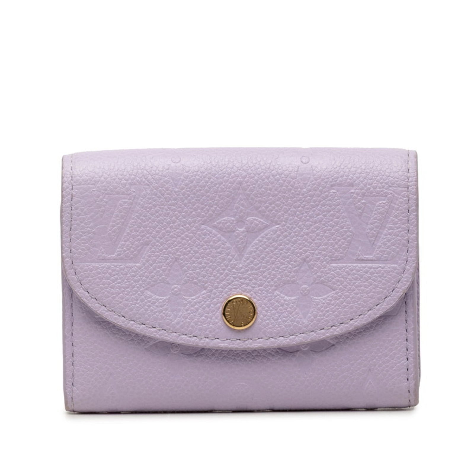 Louis Vuitton Wallet (Bi-Fold) Leather: Louis Vuitton Wallet (Bi-Fold) Leather The Louis Vuitton bi-fold wallet features rich purple leather, crafted with precision and attention to detail. Measuring 8cm x 11cm x 2cm, it provides a compact 