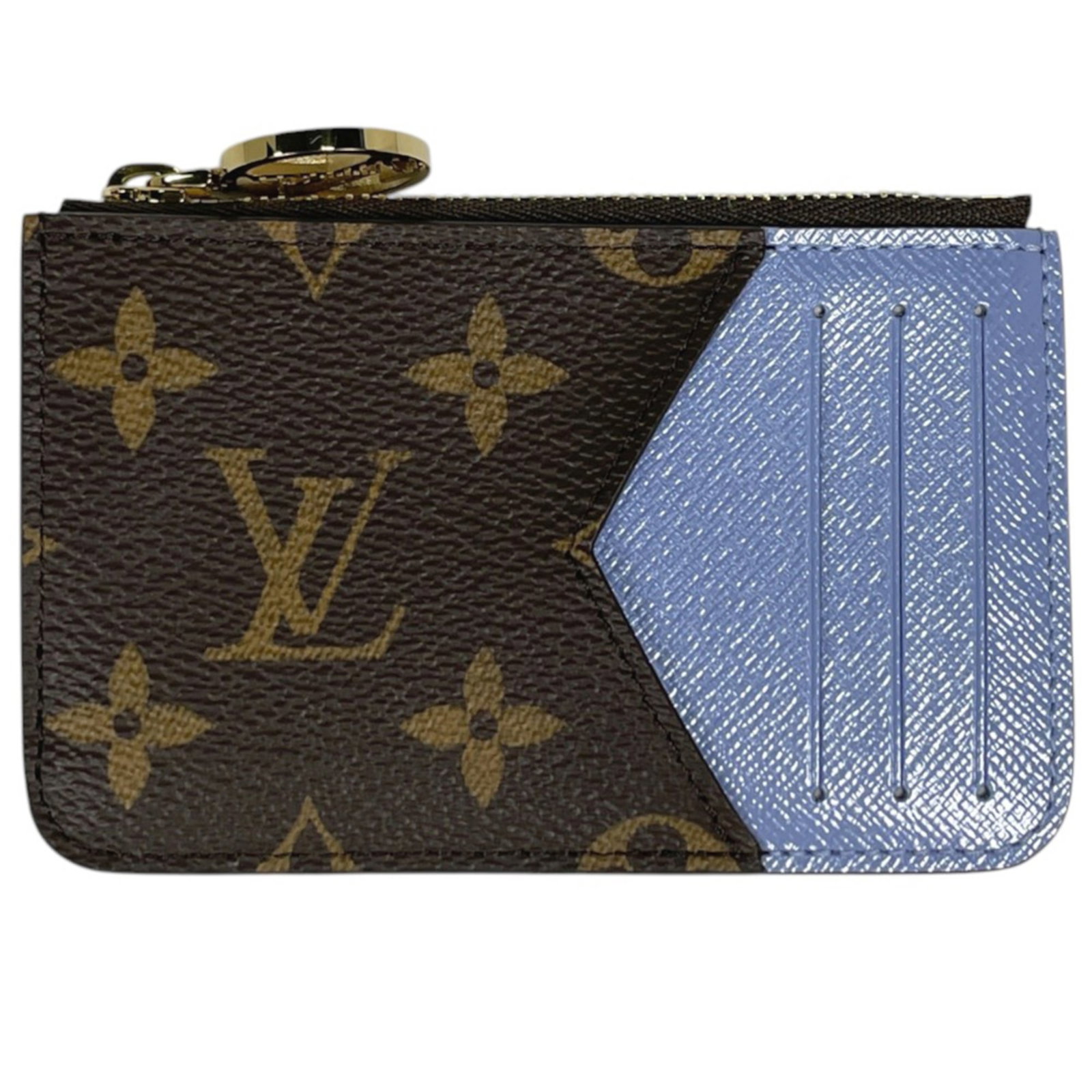 Business Card Case Monogram Louis Vuitton: Business Card Case Monogram Louis Vuitton Monogrammed with iconic Louis Vuitton design, this business card case boasts a classic brown hue and sleek dimensions. Made from high-quality material, its co