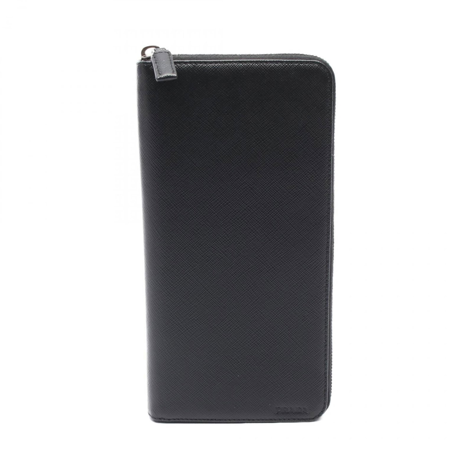 Prada Long Wallet (Bi-Fold) Leather: Prada Long Wallet (Bi-Fold) Leather Saffiano leather construction provides durability and sophistication to this Prada long wallet, featuring a sleek bi-fold design. Measuring 23cm x 12cm x 2cm, it of