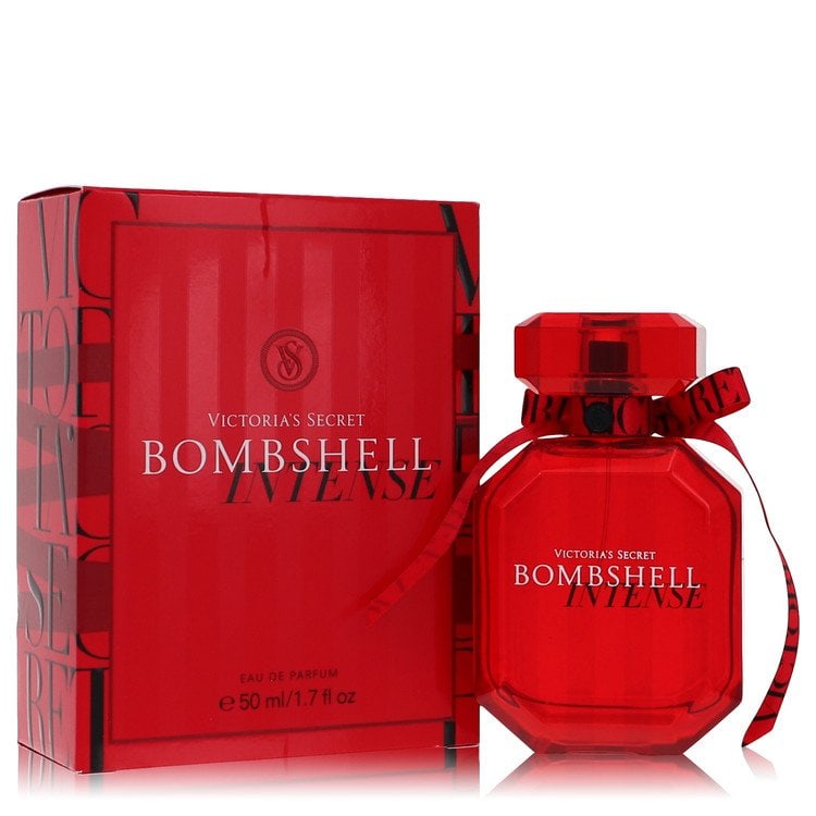 Bombshell Intense by Victoria's Secret Eau De Parfum Spray 1.7 oz: Bombshell Intense by Victoria's Secret Eau De Parfum Spray 1.7 oz Bombshell Intense by Victoria's Secret Eau De Parfum Spray is a women's perfume featuring cherry, red peony, and vanilla notes. This c
