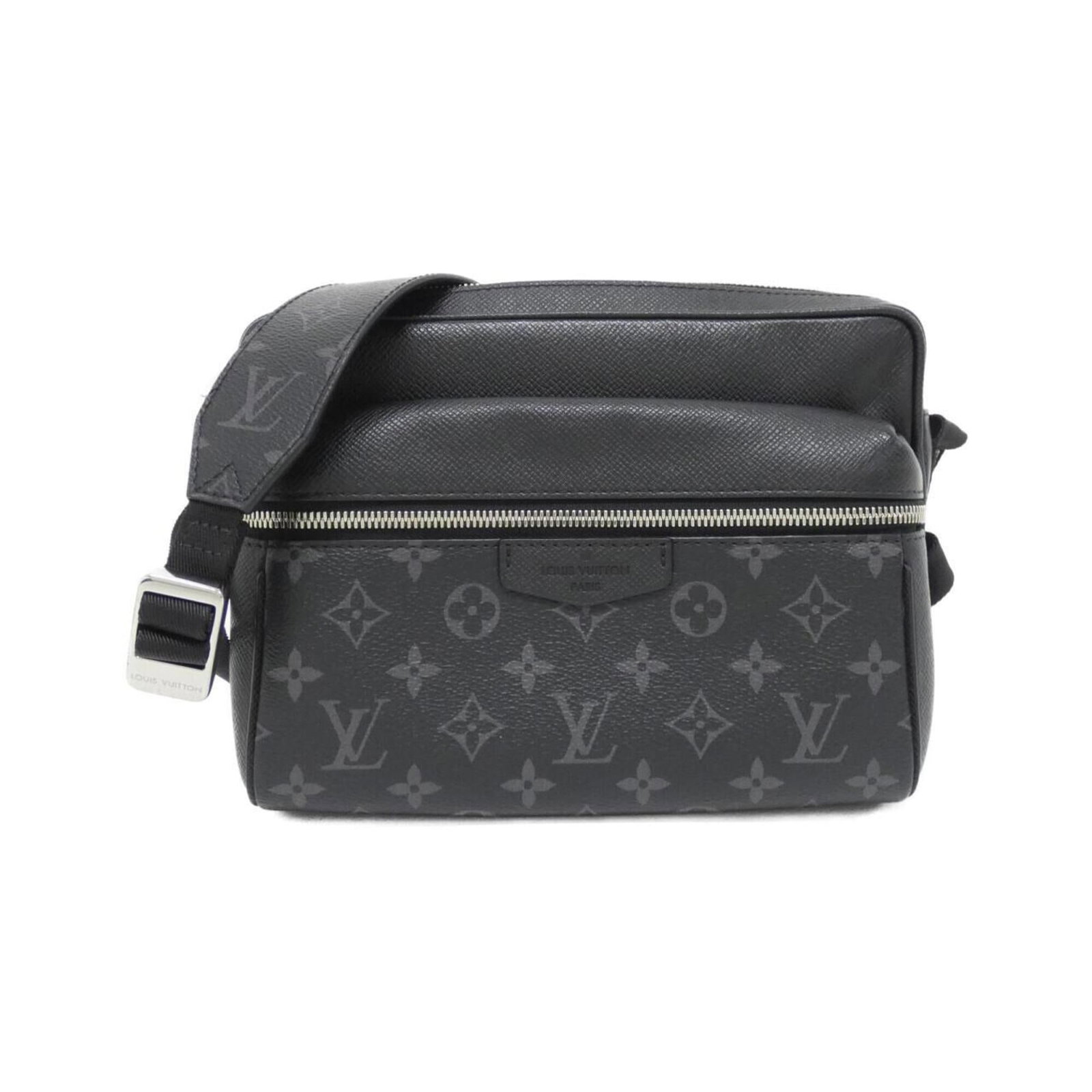 Canvas Leather coated shoulder bag from Louis Vuitton: Canvas Leather coated shoulder bag from Louis Vuitton Canvas Leather coated shoulder bag from Louis Vuitton, featuring coated canvas and calf leather construction, with silver hardware. Measuring 20cm