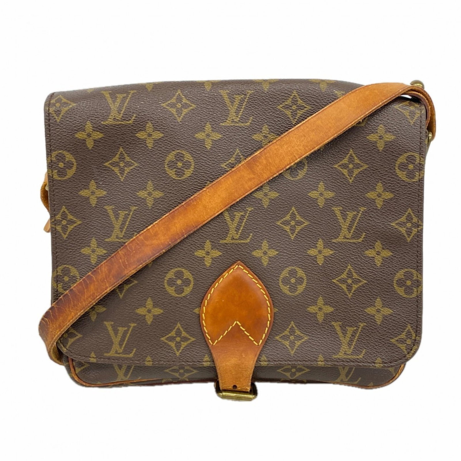 Shoulder bag from Louis Vuitton: Shoulder bag from Louis Vuitton Brown Louis Vuitton shoulder bag with classic design and signature monogram pattern. Made from durable materials, the bag measures 21cm x 25.5cm x 7.5cm, perfect for ev