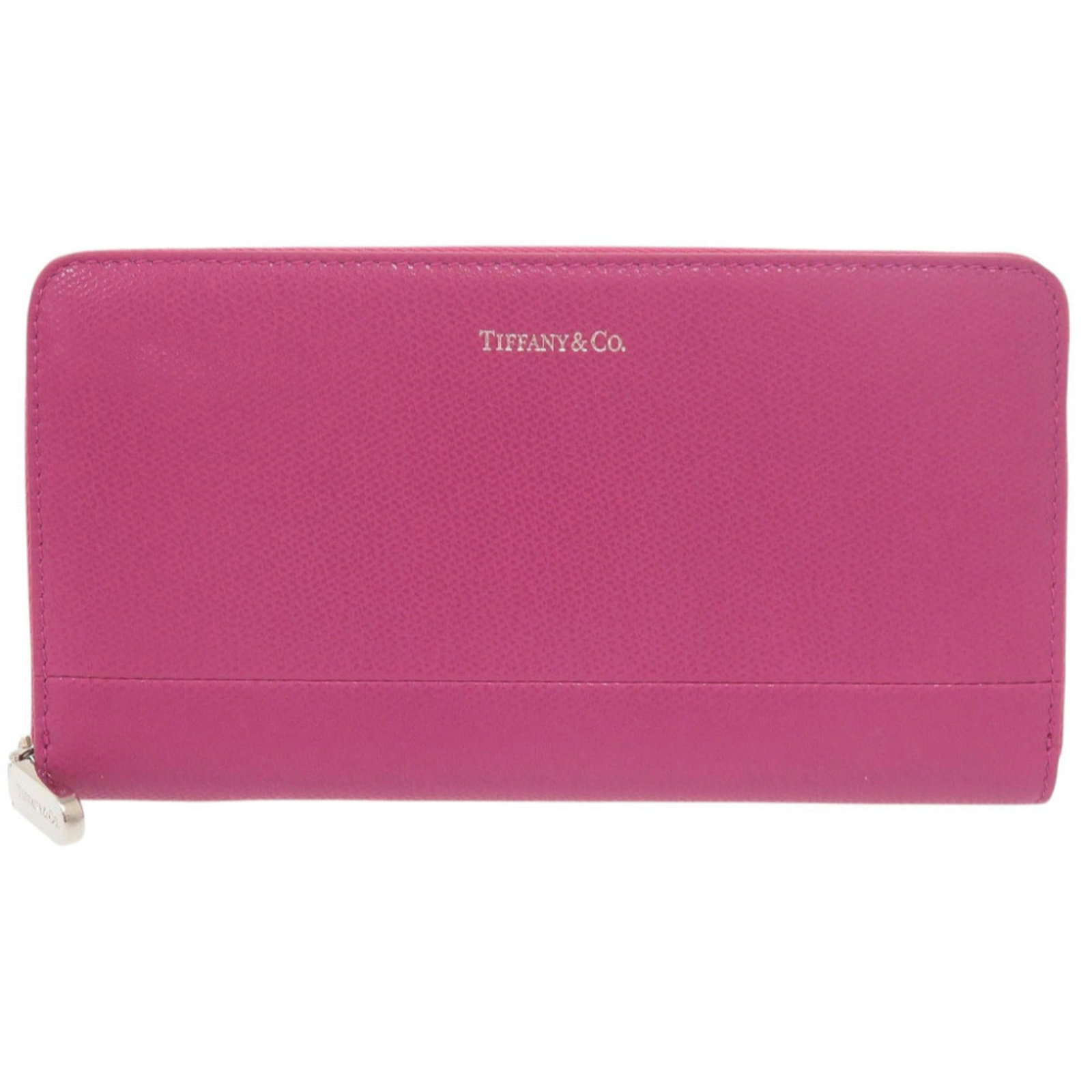 Long Wallet Leather Bi Fold Tiffany: Long Wallet Leather Bi Fold Tiffany Pink leather bi-fold long wallet from Italy, featuring a classic design with clean lines and simple elegance. The compact size makes it easy to carry, while the hig