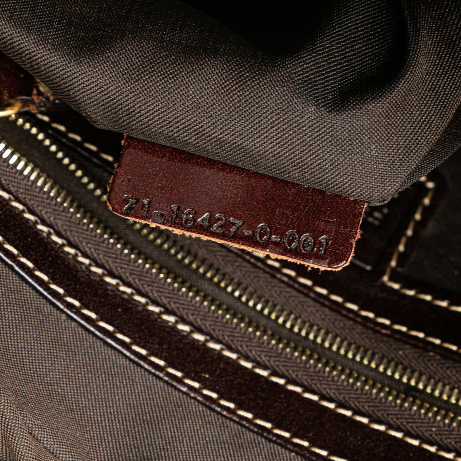 Handbag Fendi Leather Canvas - 10